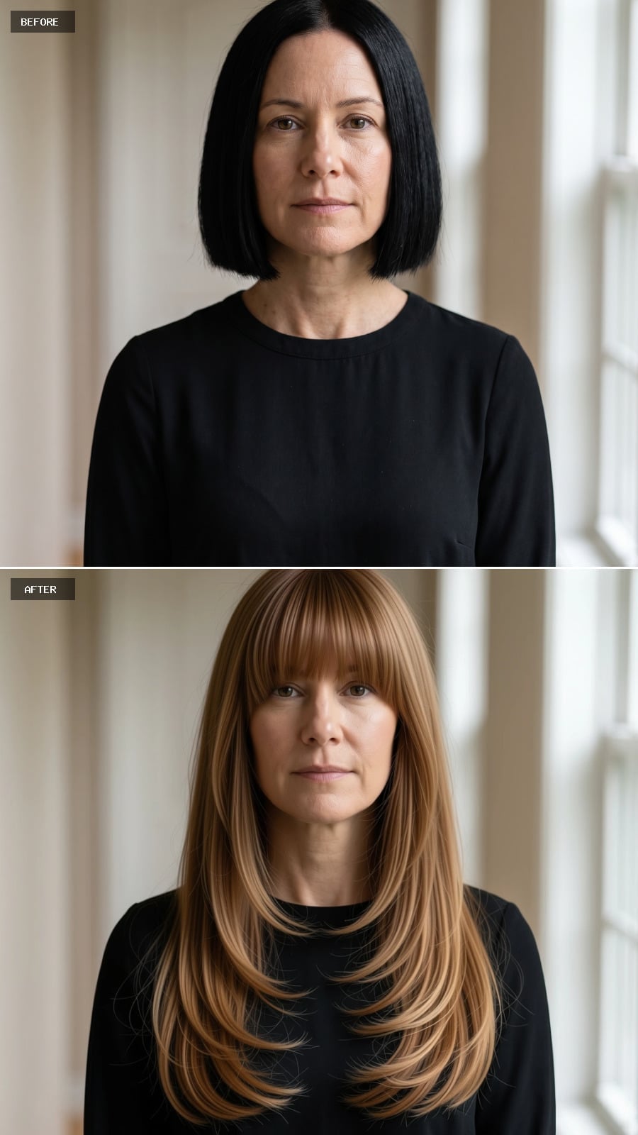 Blonde Bangs and Length Together: Why This Specific Combination Reads as Cheekbone
