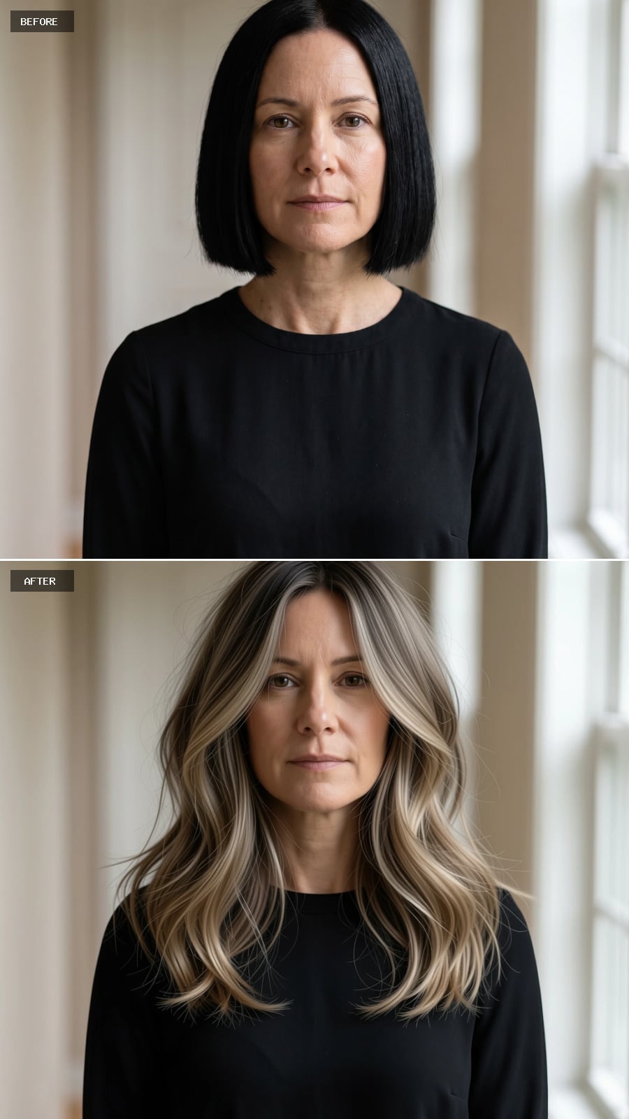 Blonde Highlights and Wavy Length: What Happens When Volume Lives at the Cheekbone
