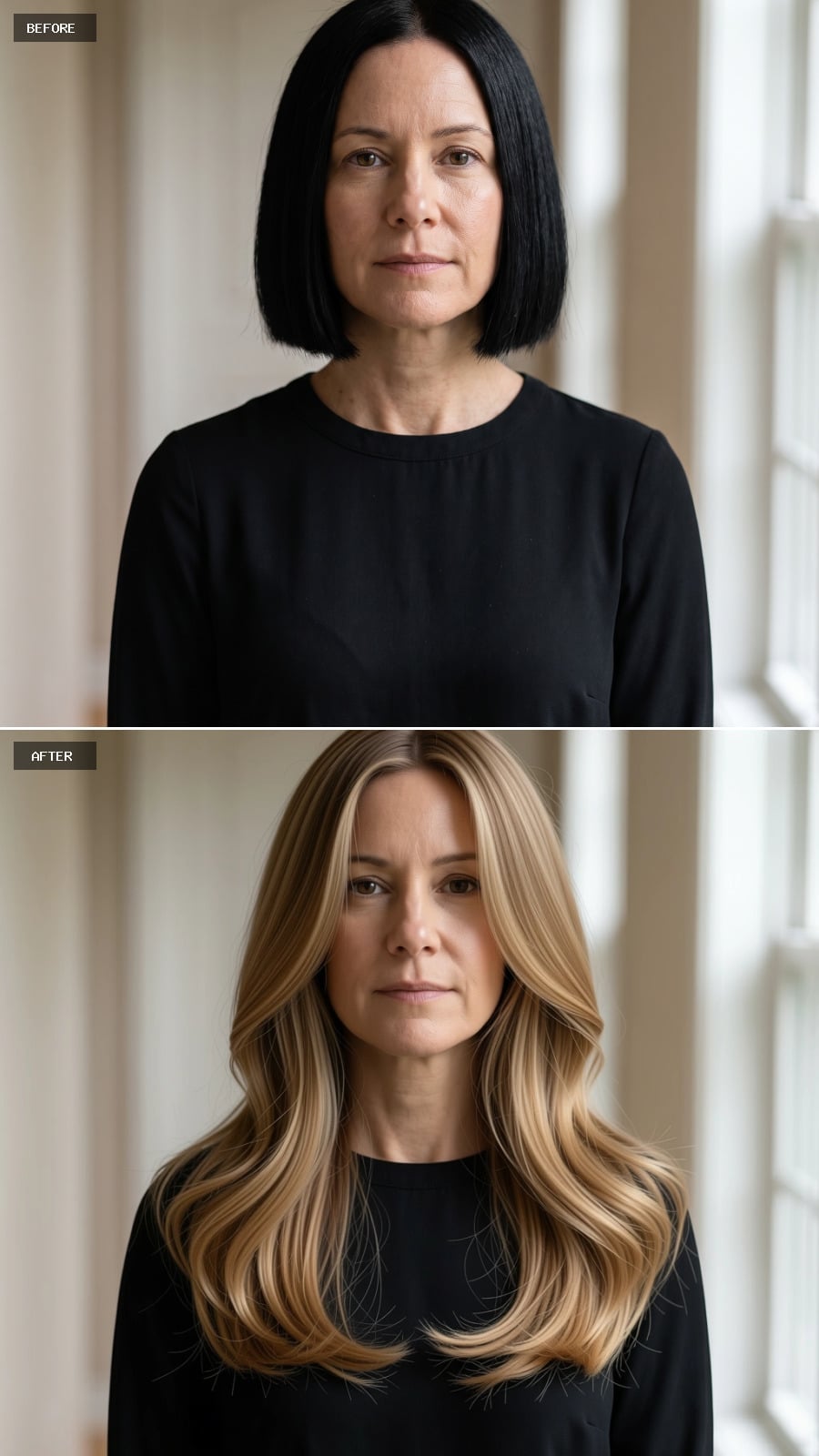 Blonde Waves Past the Shoulder: When the Part and the Length Pull in the Same Direction