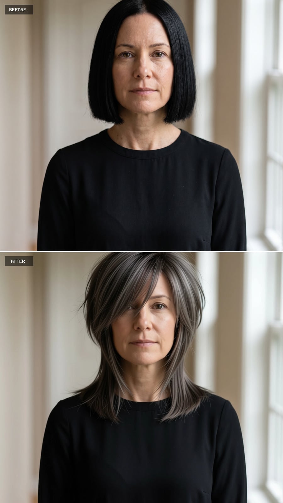 Salt-and-Pepper Layers With a Side Sweep: When Gray Stops Fighting and Starts Framing