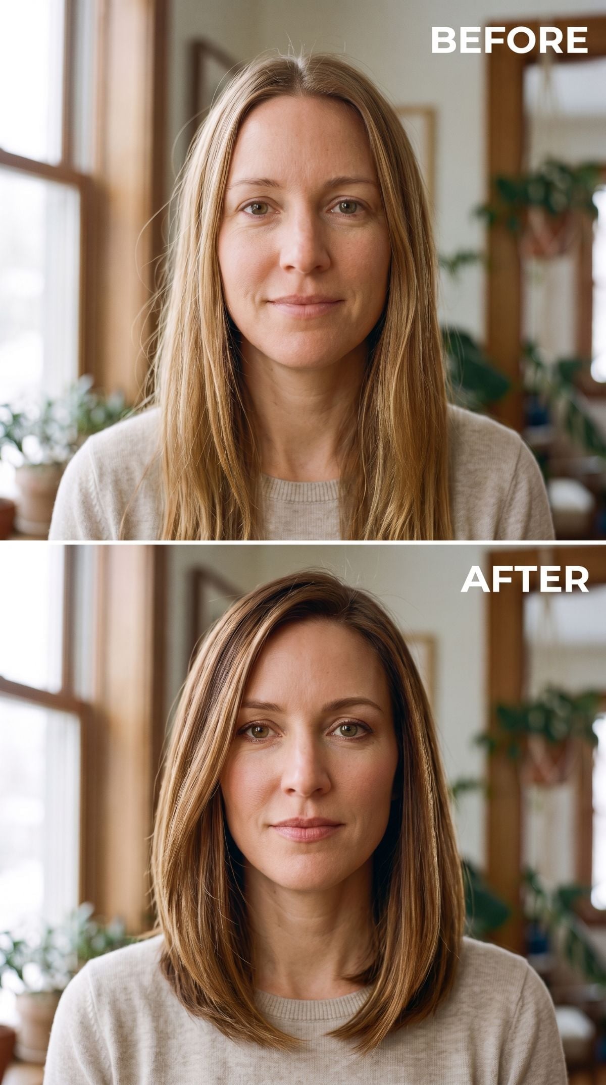 Darker, Shorter, and Suddenly Her Face Has a Shape Again