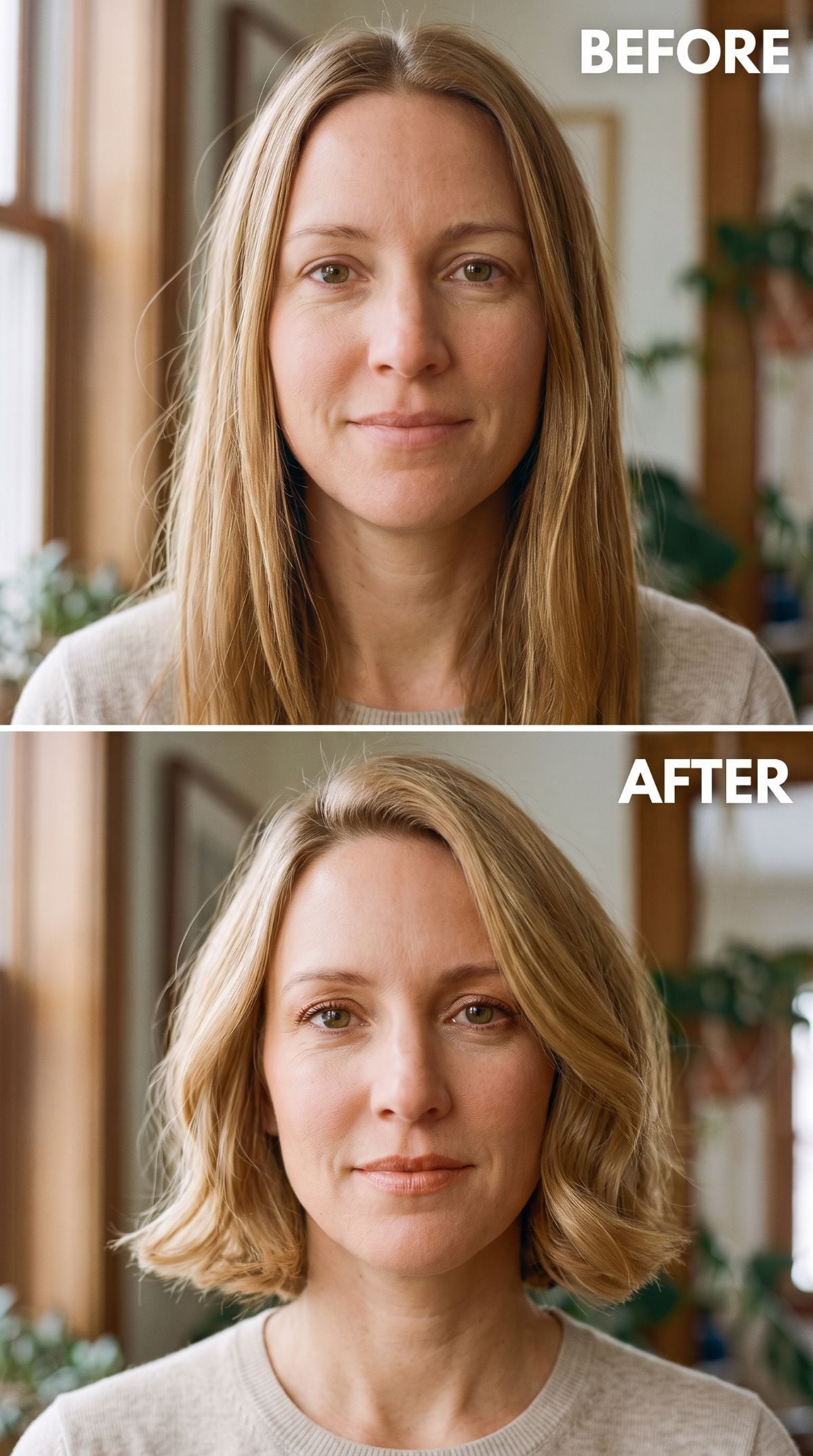 Wavy Bob, Warmer Blonde, and Her Neck Simply Stopped Mattering