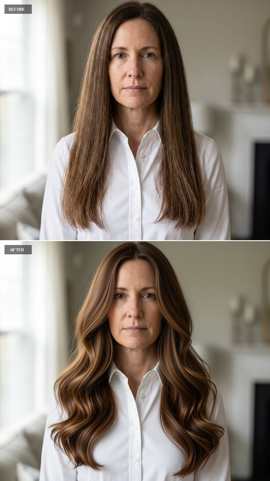Caramel Highlights and Loose Waves Gave Her Long Hair a Shape That Earns Its Length