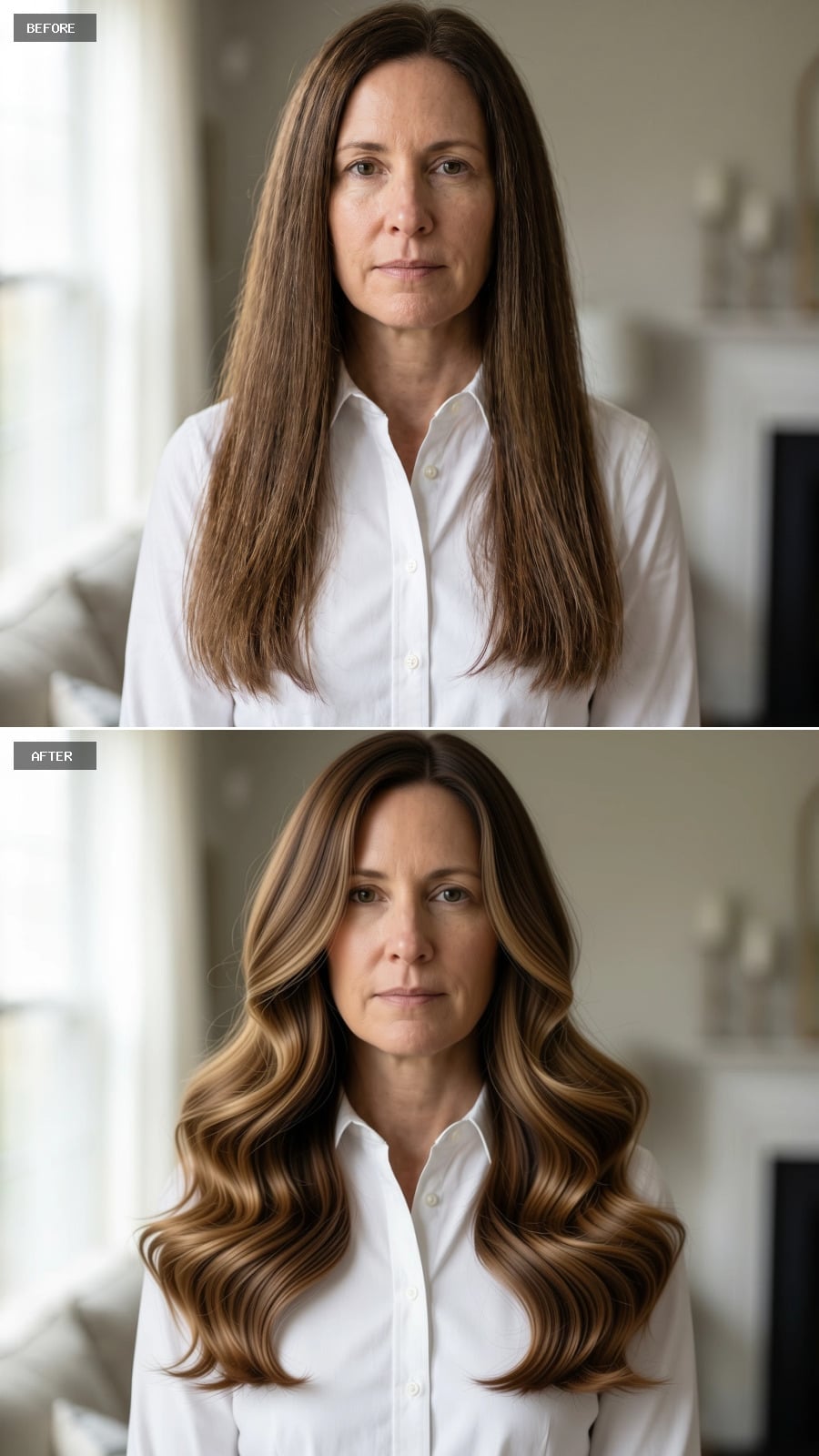 Waves, Highlights, and a Lot More Volume Gave Her Long Hair a Real Shape