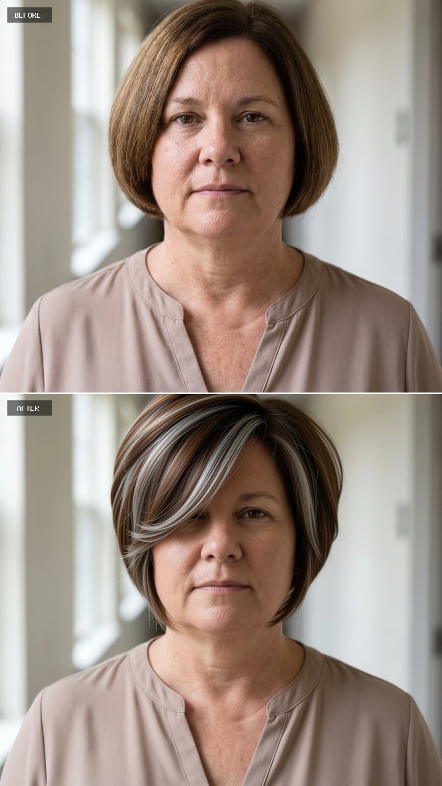 Bold Highlights, a Side-Swept Bob, and the Contrast Trick That Reshapes Everything