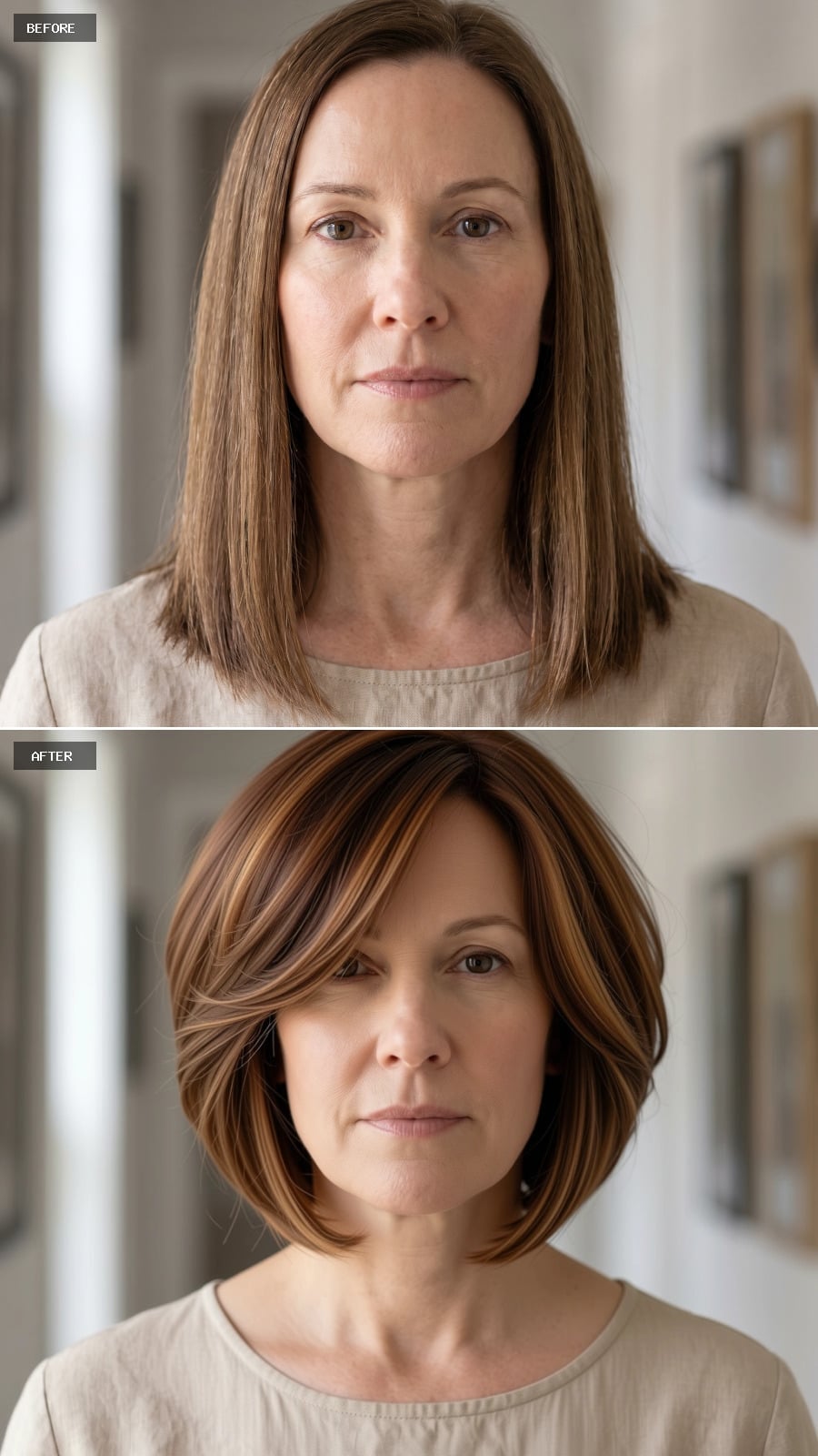Caramel Highlights and a Bob That Actually Has an Opinion