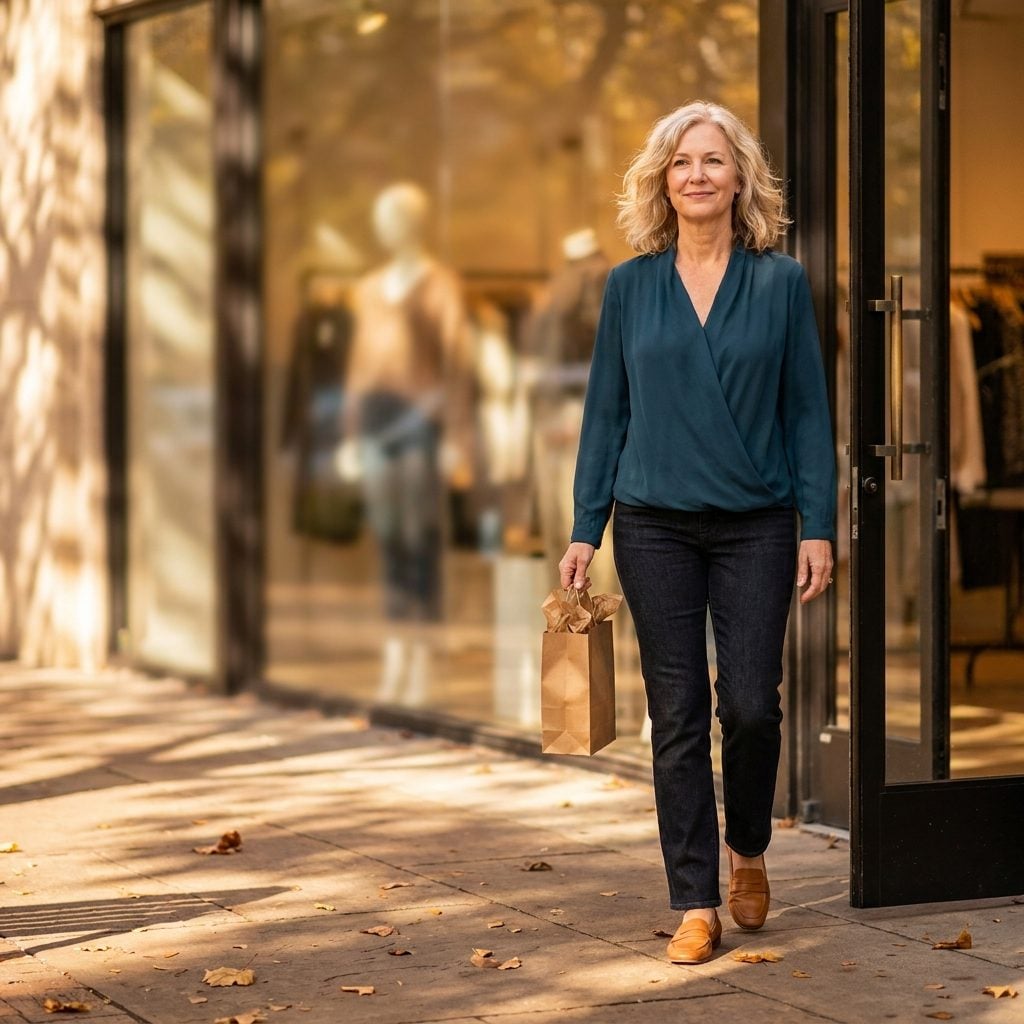 The Shopper Who Won't Buy Anything She Can't Wear Out of the Store That Day
