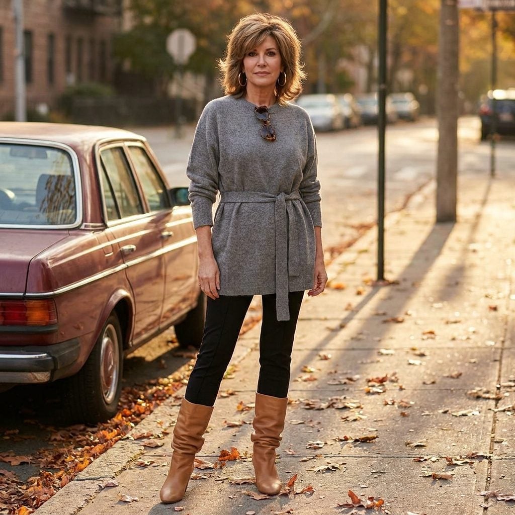 The Slouch Boot Worn Over Skinny Trousers