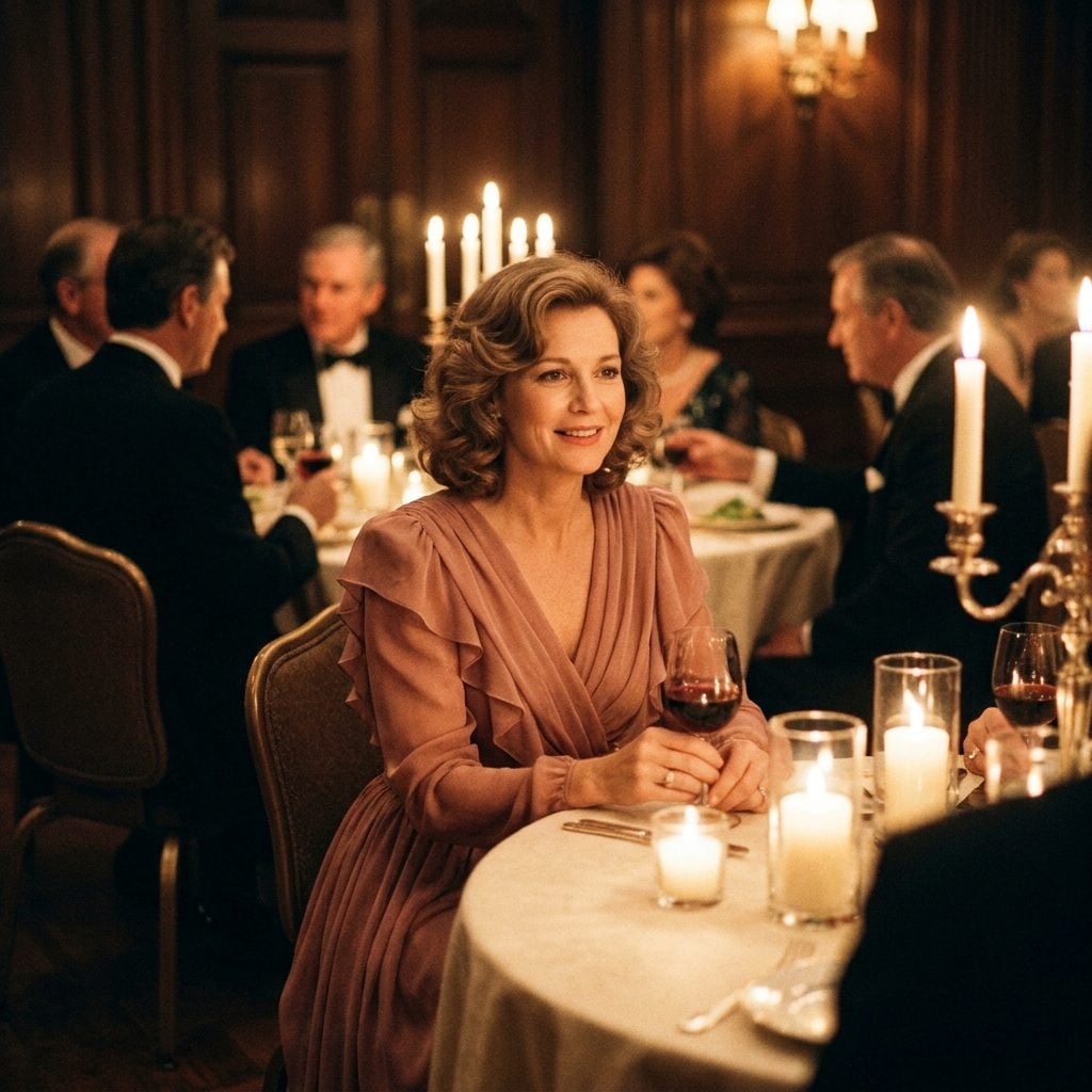 A Soft Feminine Dress at the Corporate Dinner