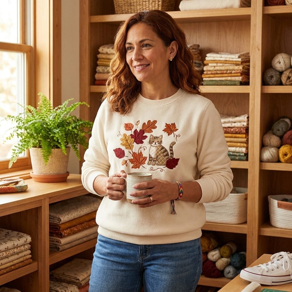 Sweatshirts With Embroidery Are Back and They Mean Business