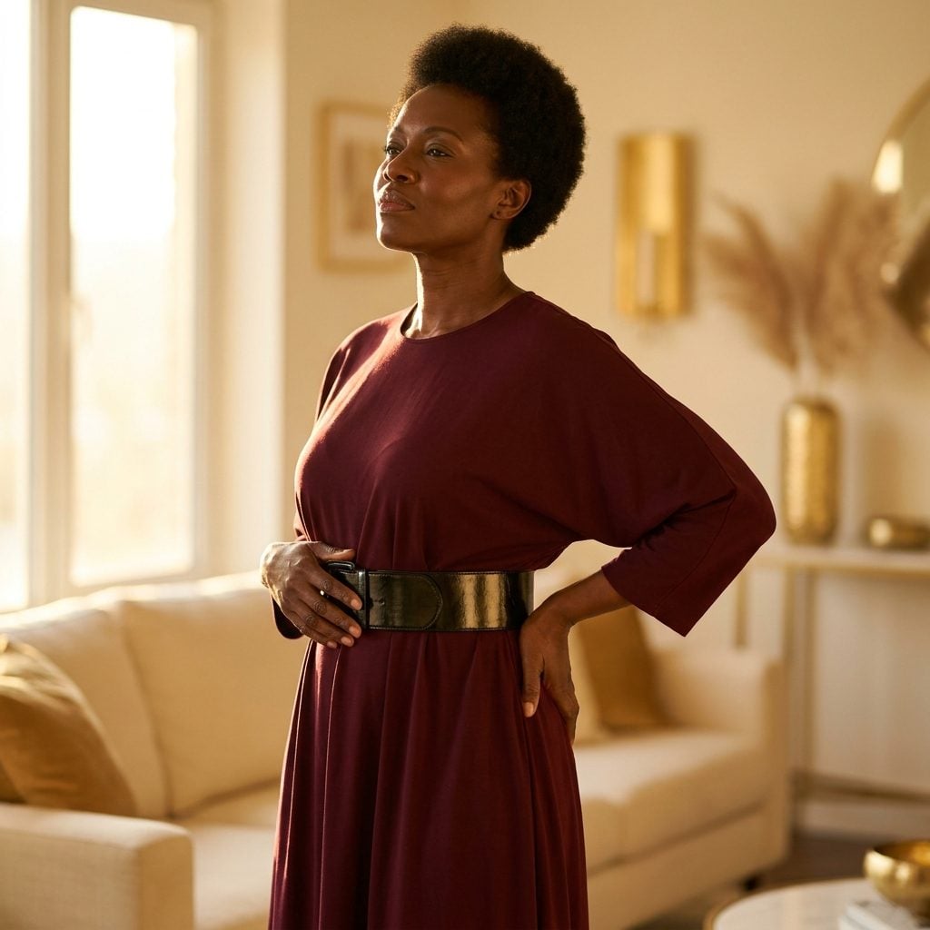 Wide Belts Over Draped Dresses Earned Every Inch of the Comeback
