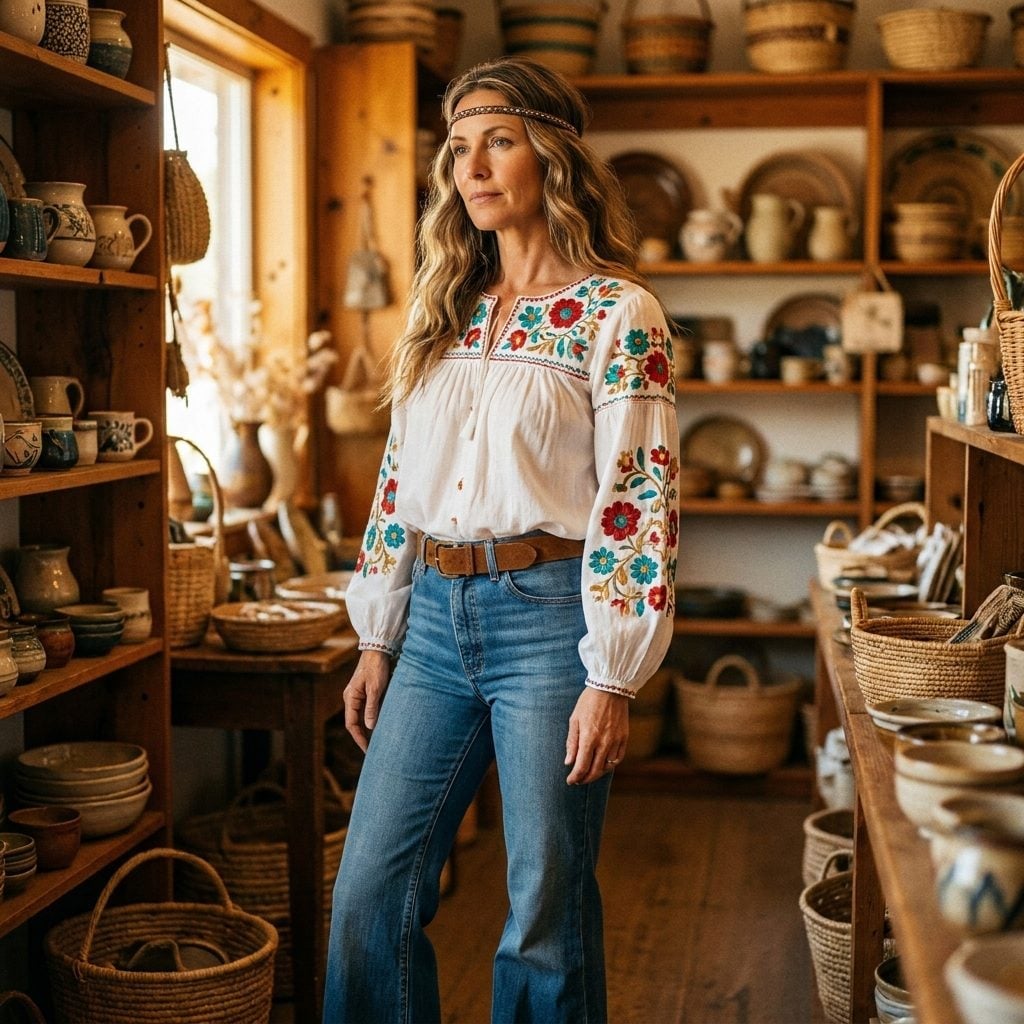 Embroidered Peasant Blouses Are Back, and the Craftsmanship Got a Serious Upgrade