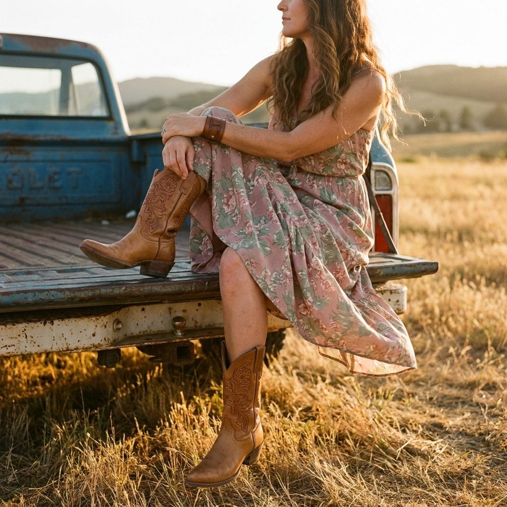 Floral Dresses and Cowboy Boots Found Each Other Again, and It Works