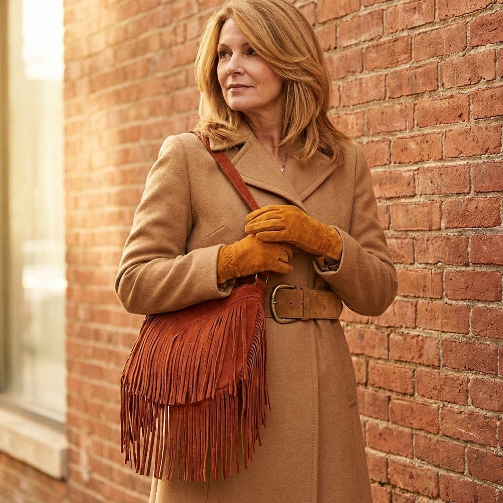 Fringe Bags and Suede Gloves Walked Back Into Fall Like They Owned It