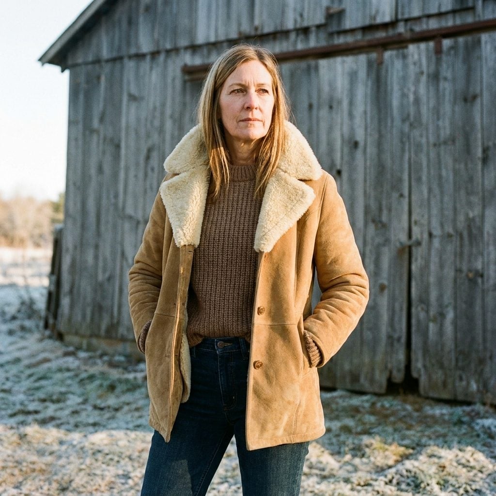 Shearling-Lined Suede Coats Are Back, and They Never Really Left the Farm