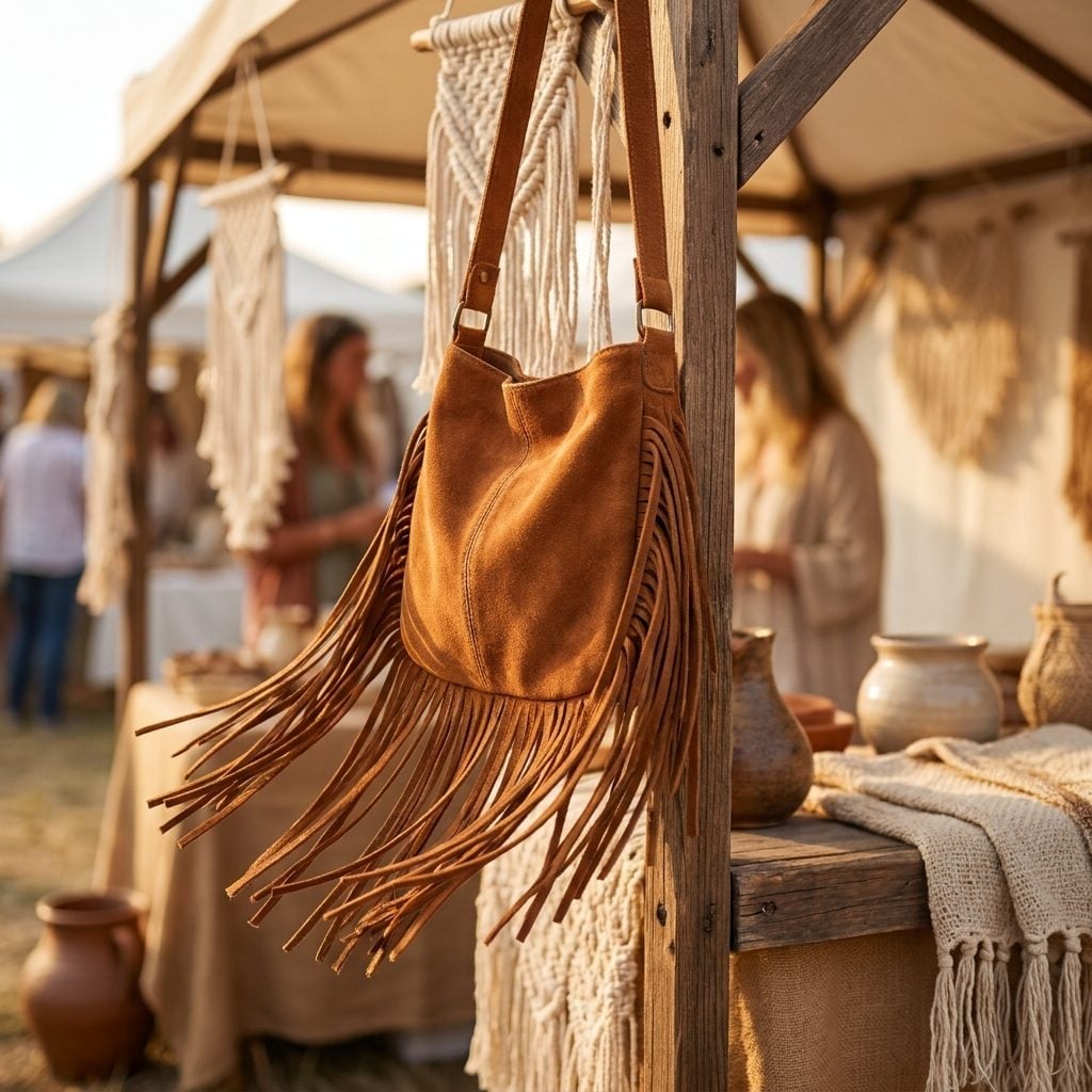 Suede Fringe Bags Were the Accessory That Moved When You Did