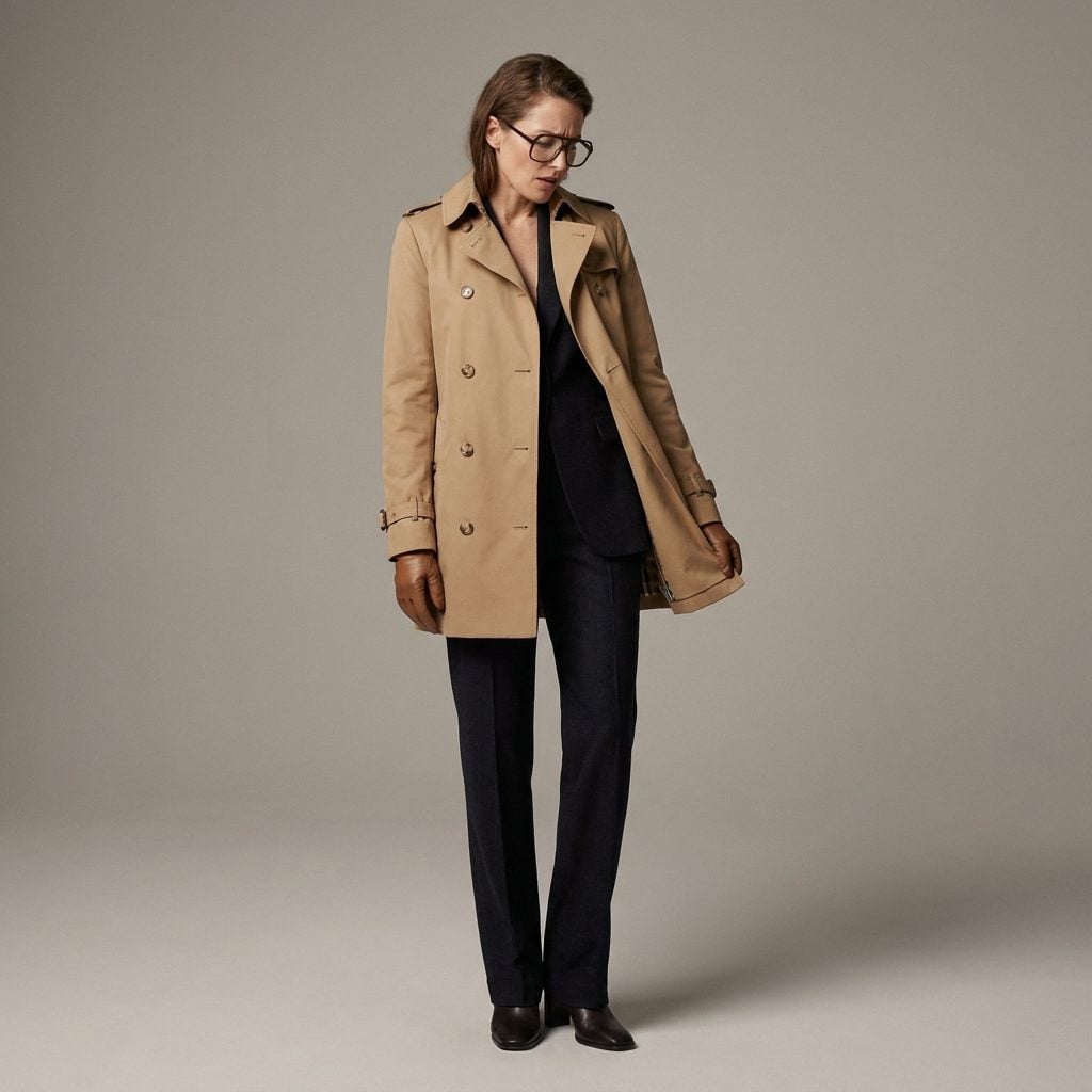 A Trench Coat That's Too Short to Look Elegant