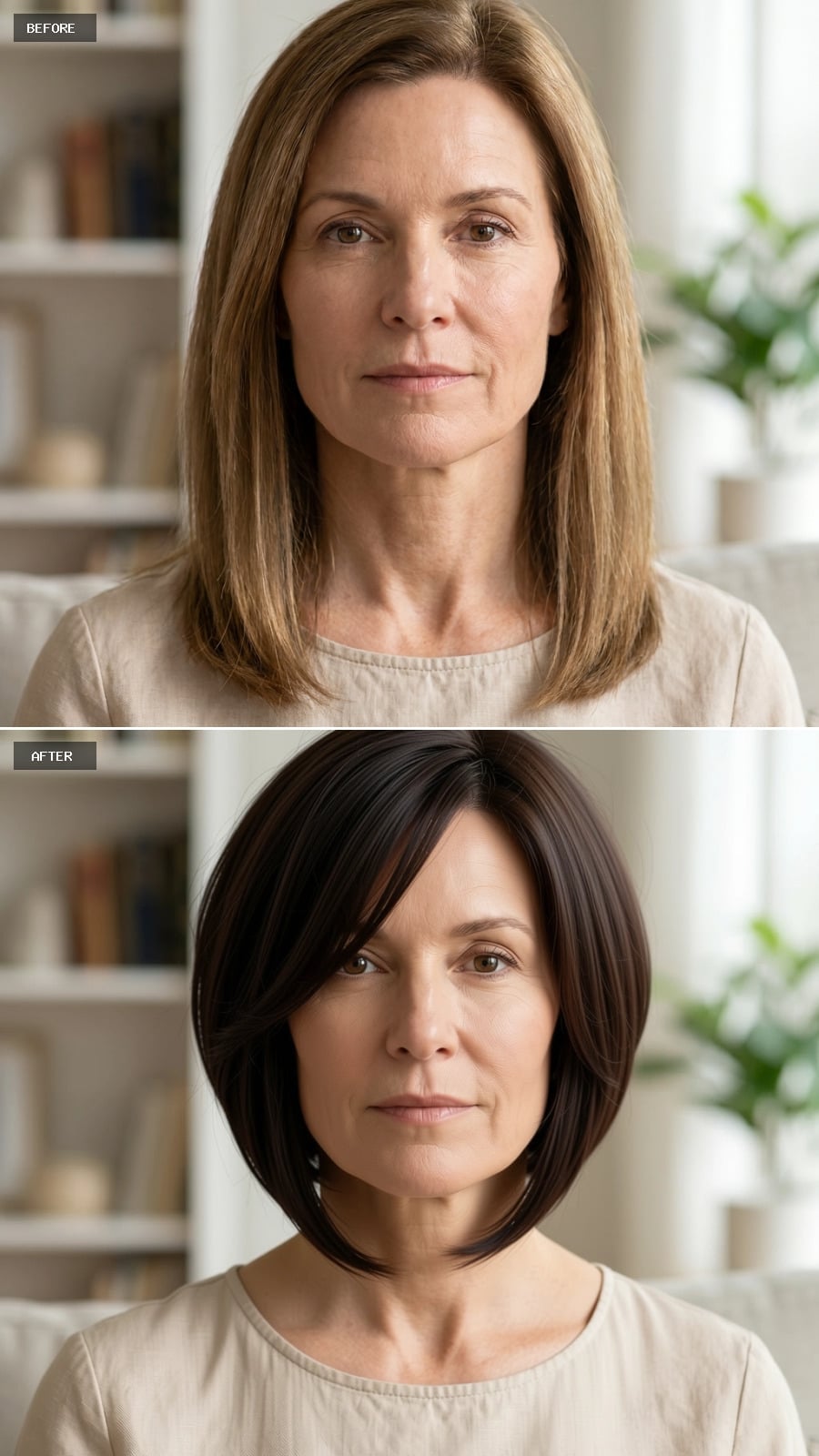 Dark Color Placed Only at the Roots Does Something Unexpected to the Jaw