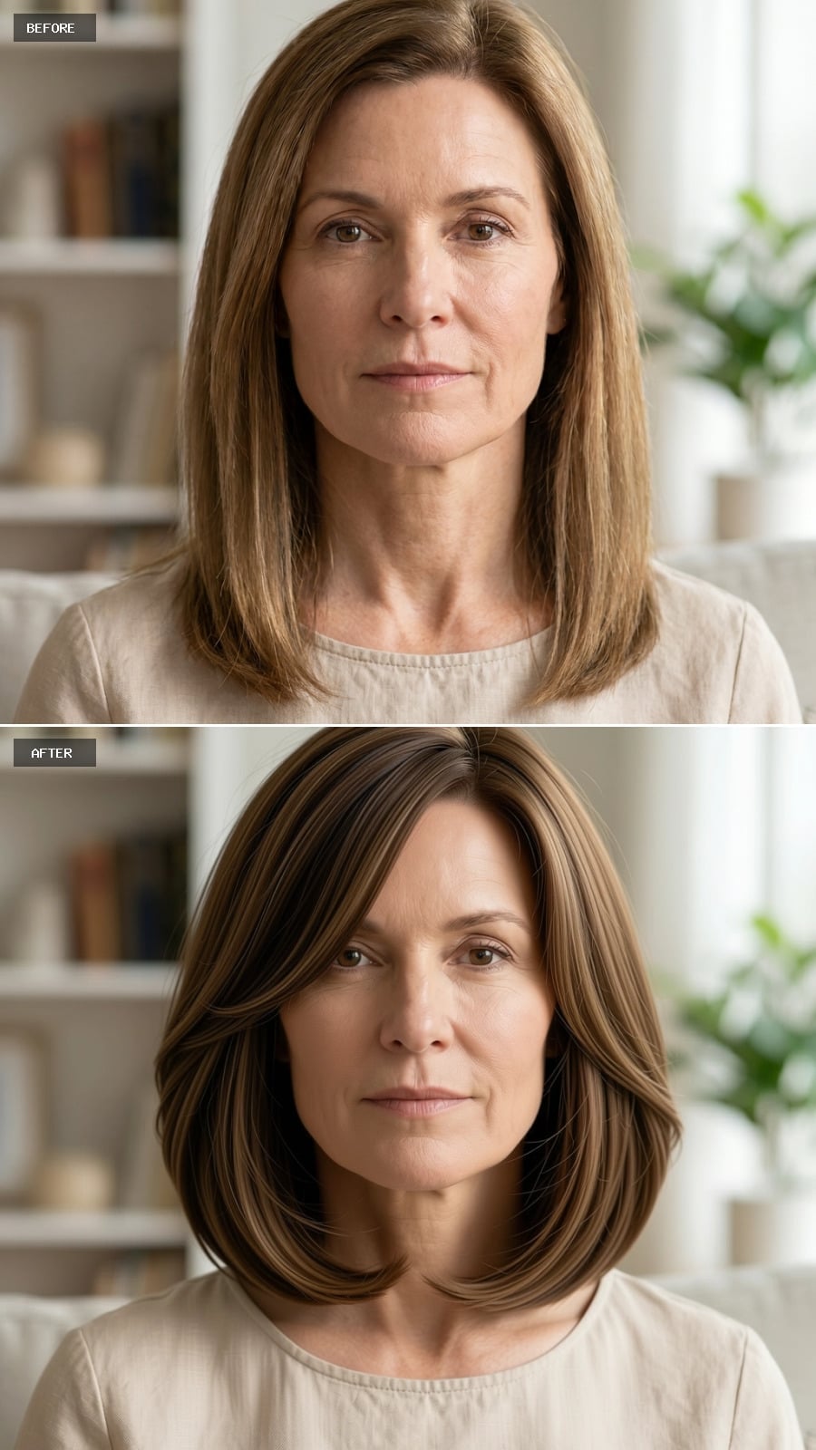 Layers That Curve Inward at the Jaw Change Everything About a Neutral Face