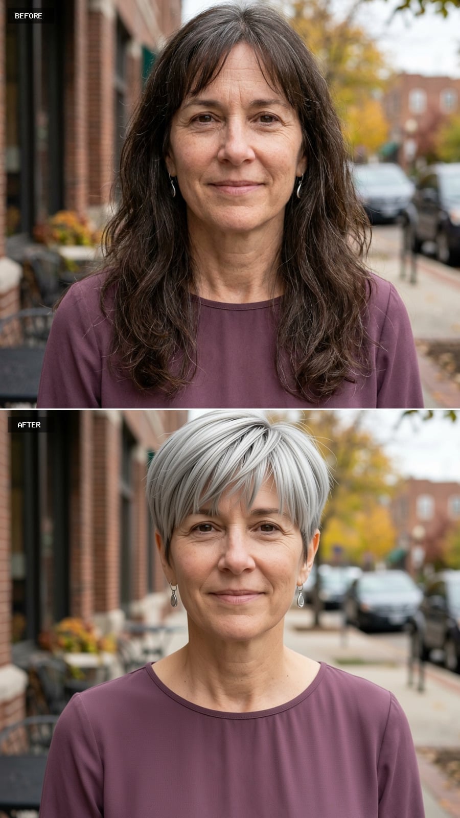 Silver Pixie With Swept Fringe That Makes the Jawline Impossible to Ignore