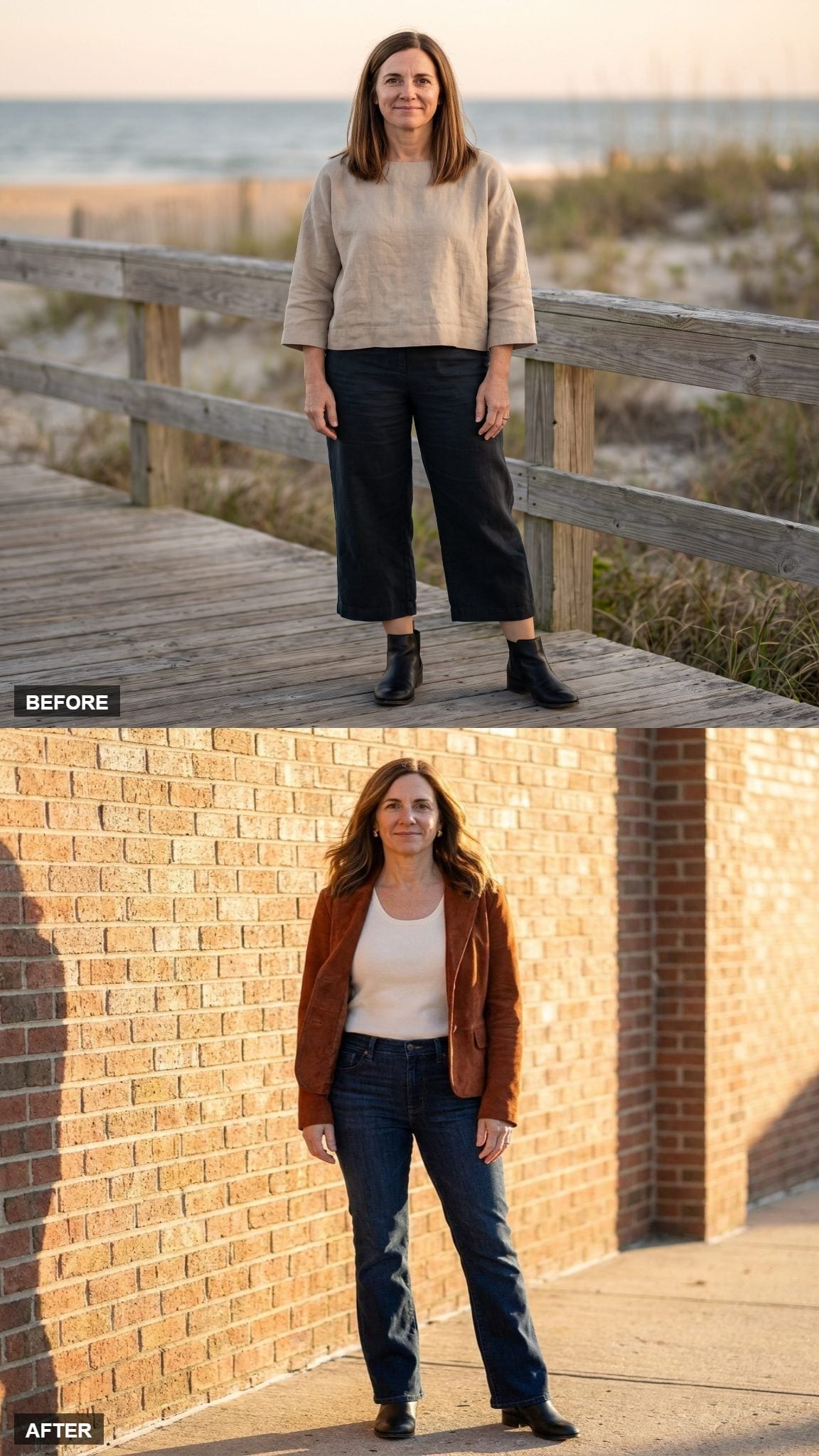 Rust Blazer, Bootcut Denim, and What Happens When the Leg Line Finally Has Room