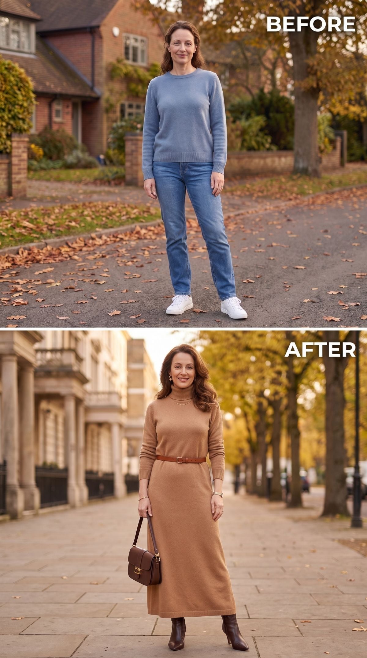 Camel Knit Maxi, a Slim Belt, and Boots That Actually Finish the Look