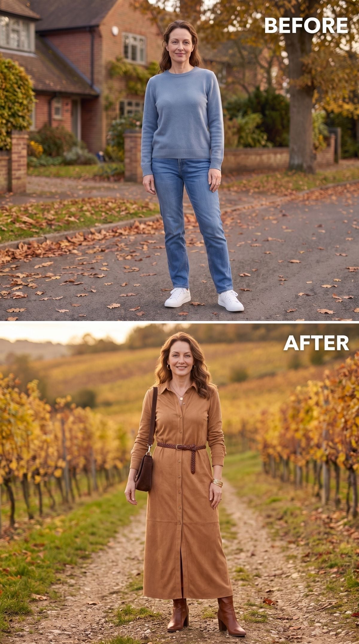 Caramel Shirtdress, a Braided Belt, and Boots That Reframe the Whole Season