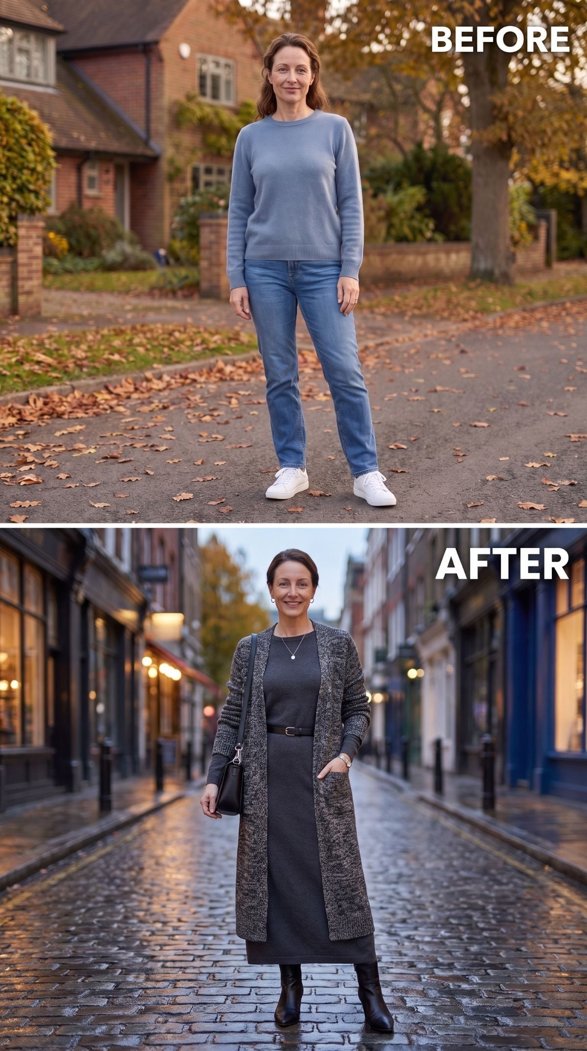 Charcoal Maxi, a Longline Cardigan, and the Belt That Makes It All Behave