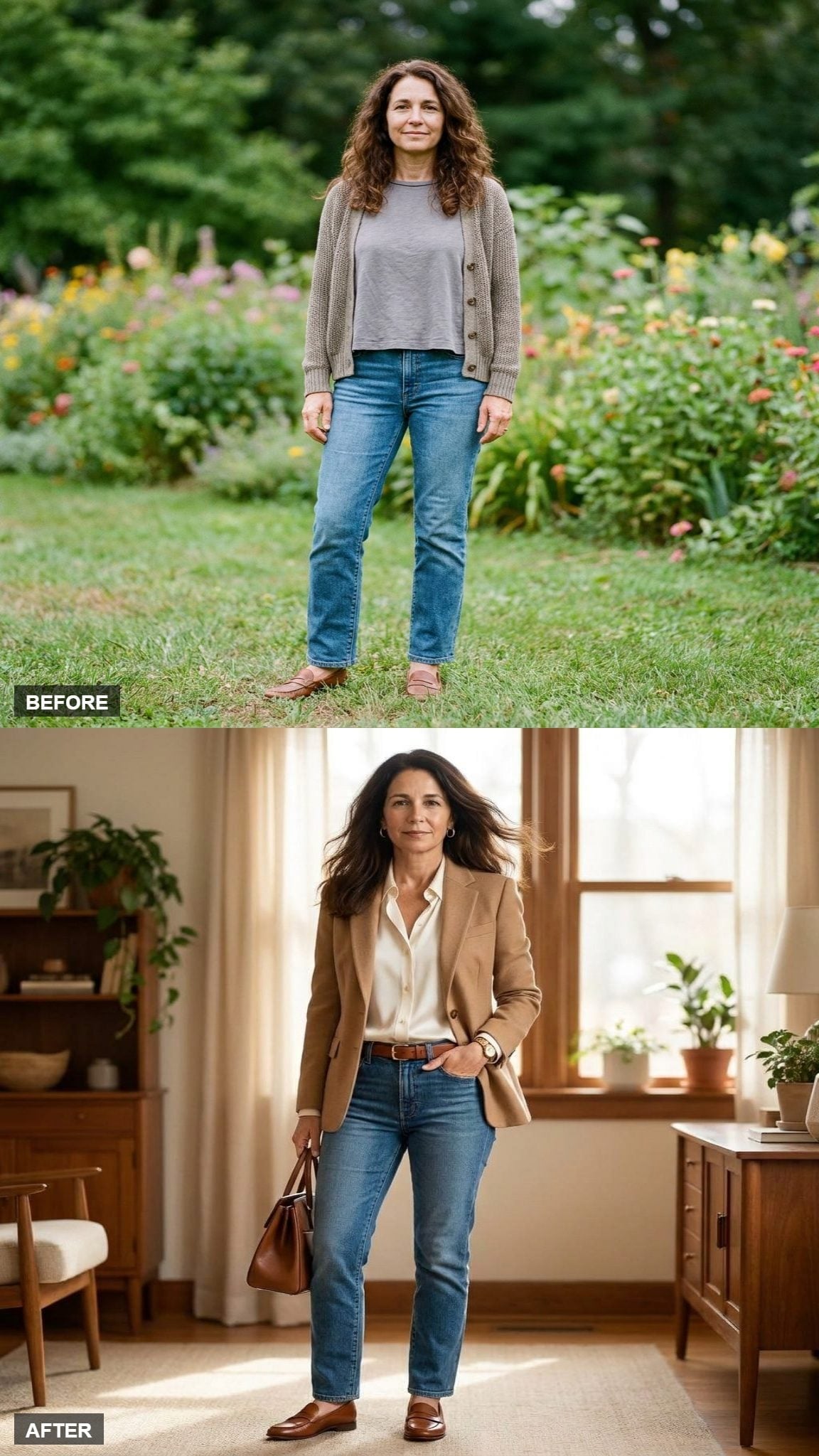 Tan Blazer and a White Shirt Just Solved Fall Dressing for Good