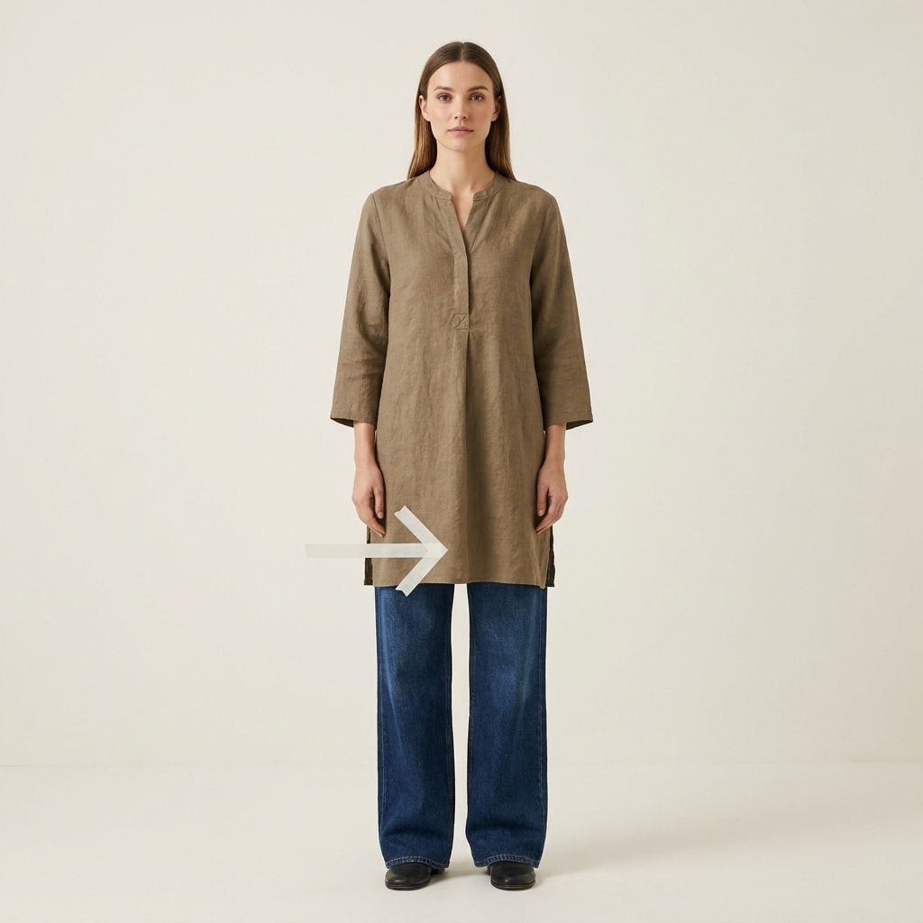Wearing a Tunic-Length Top That Makes Your Legs Start at Your Knees