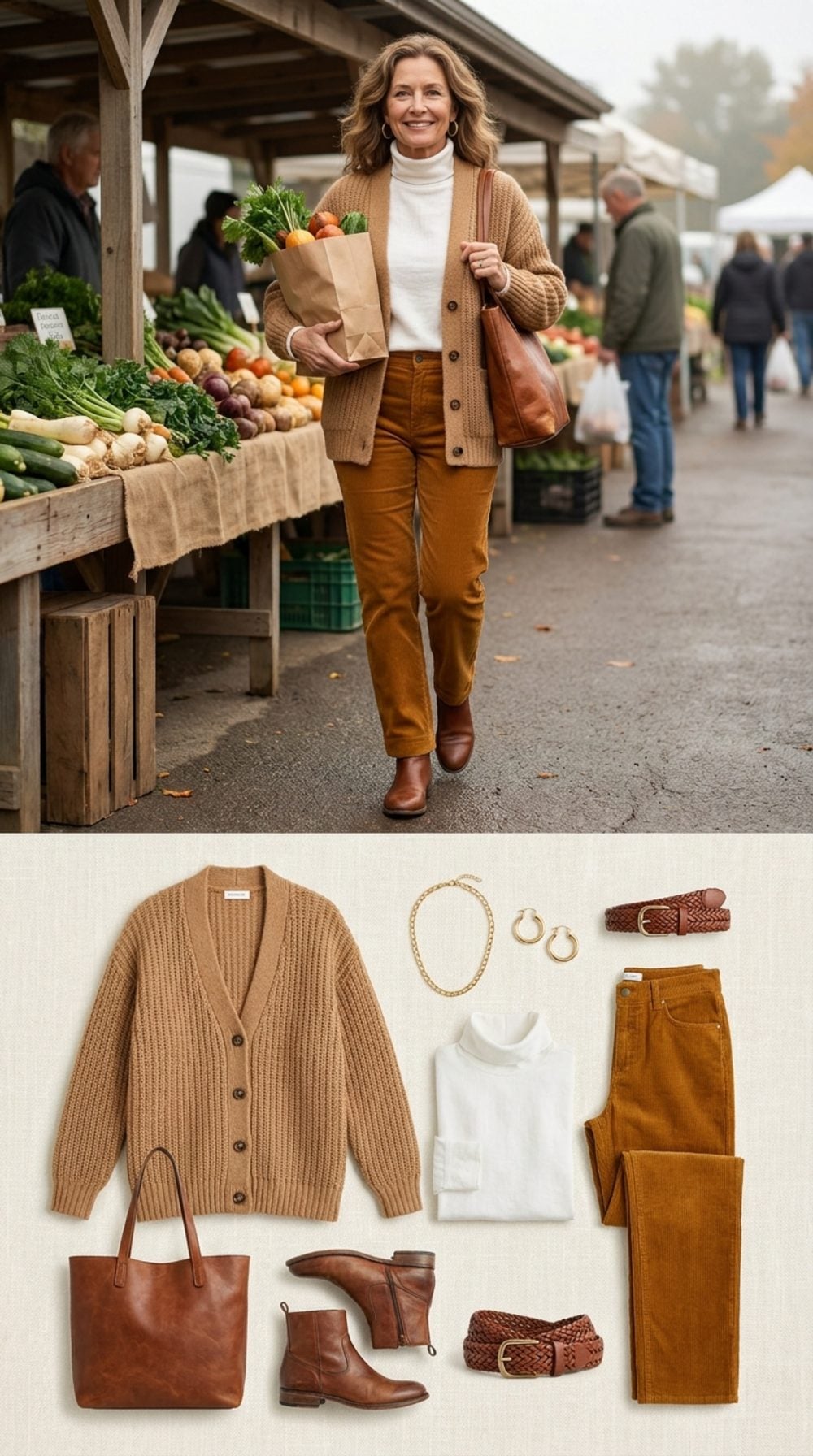 31 Ways to Wear Camel Cardigans After 50 This Fall Without Looking Frumpy
