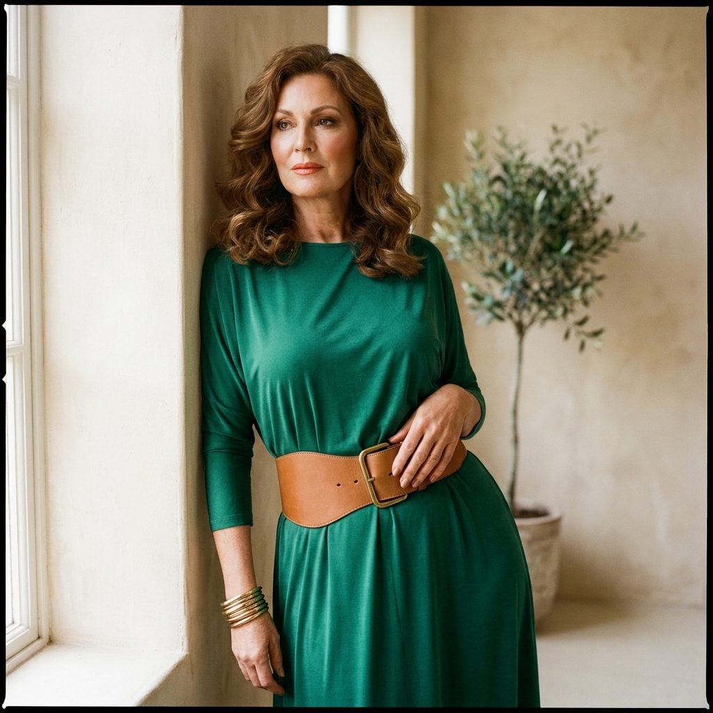 Wide Belts Were Worn Over Dresses Instead of Hidden Under Them