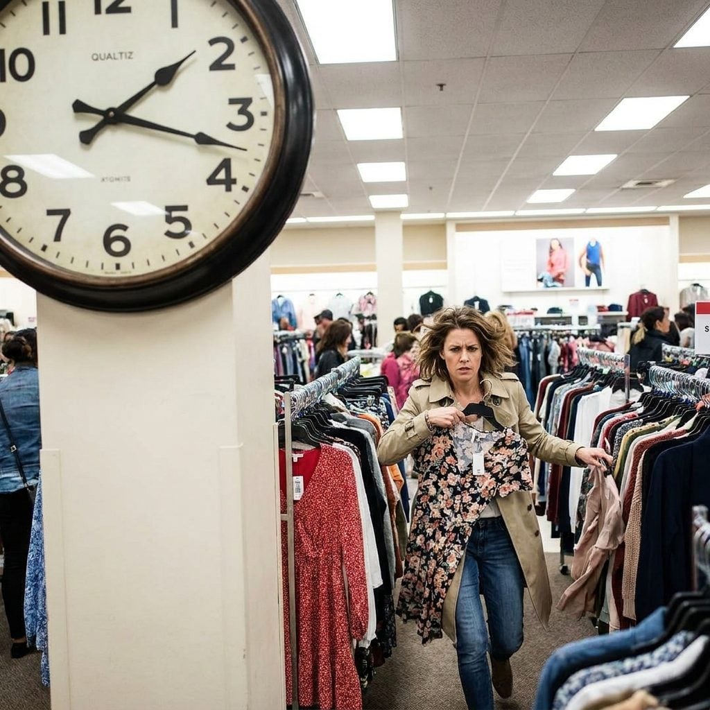 The Woman Who Only Shops When the Clock Is Against Her