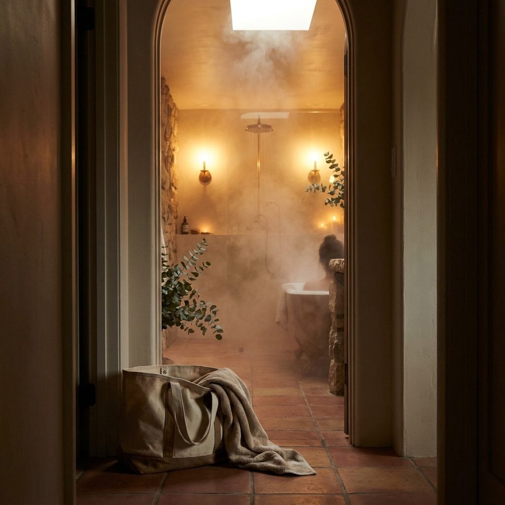 You Take a Long Shower as Soon as You Arrive