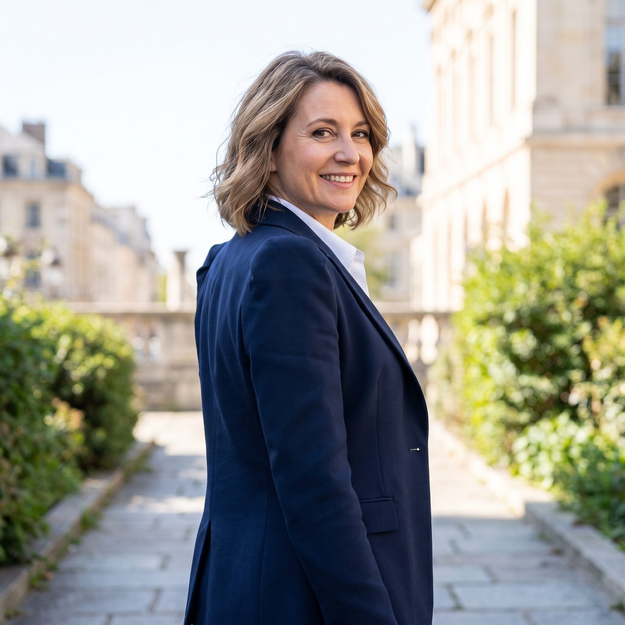 1. The Shoulder-Padded Navy Blazer That Meant Business