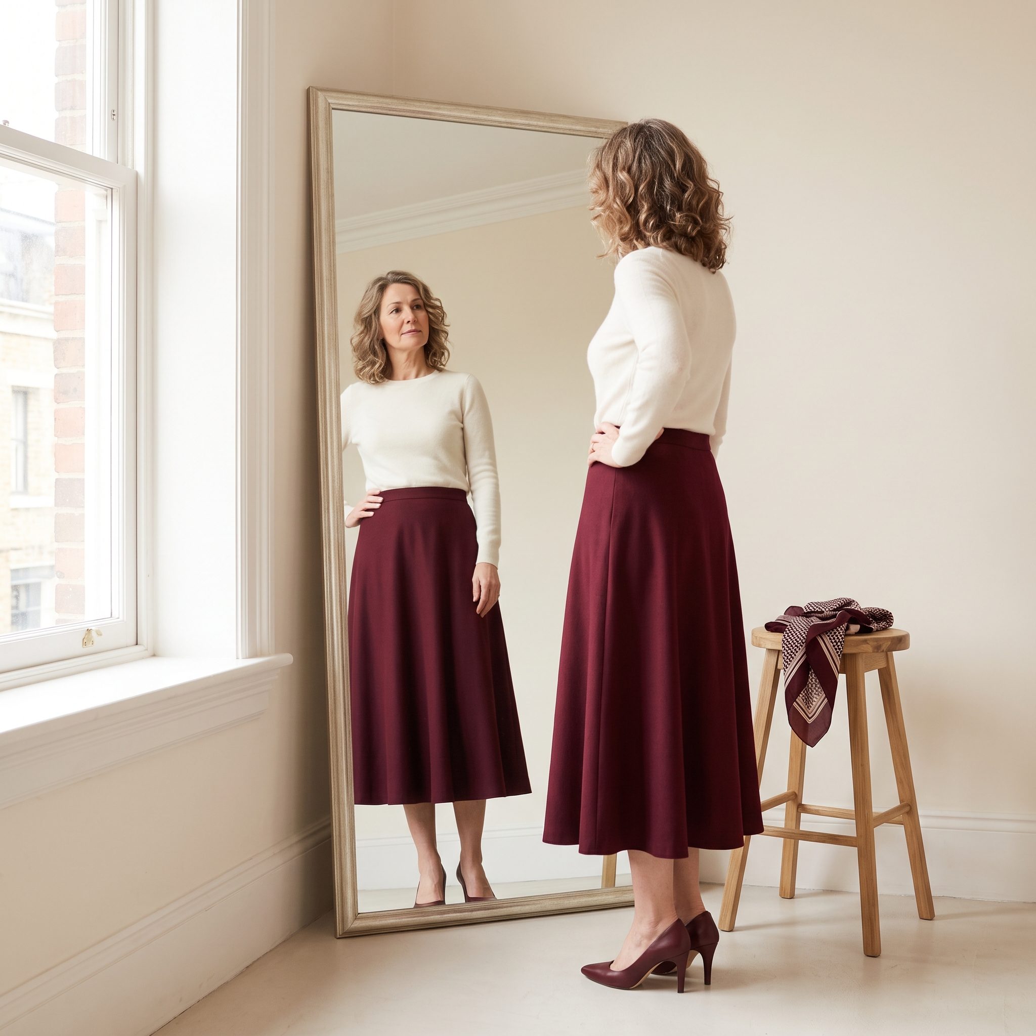 The Midi Skirt That Stops at the Most Awkward Inch
