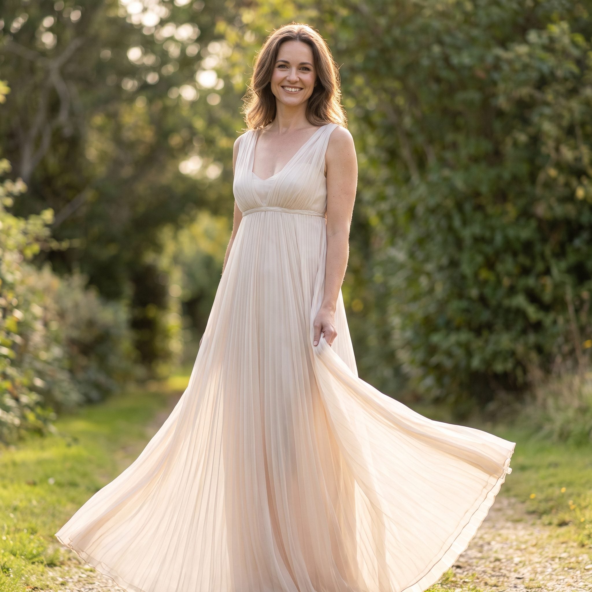 1967: The Empire Evening Gown That Floated From the Ribs