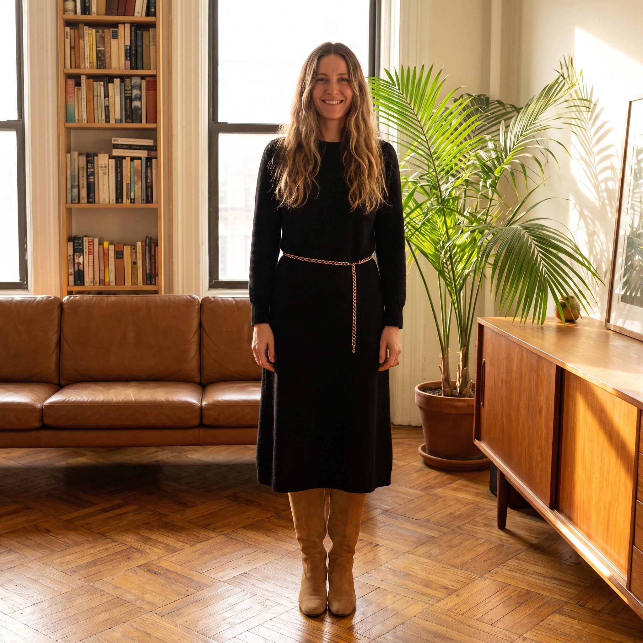 The Early-'70s Cashmere Sweater Dress That Made Comfort Look Expensive