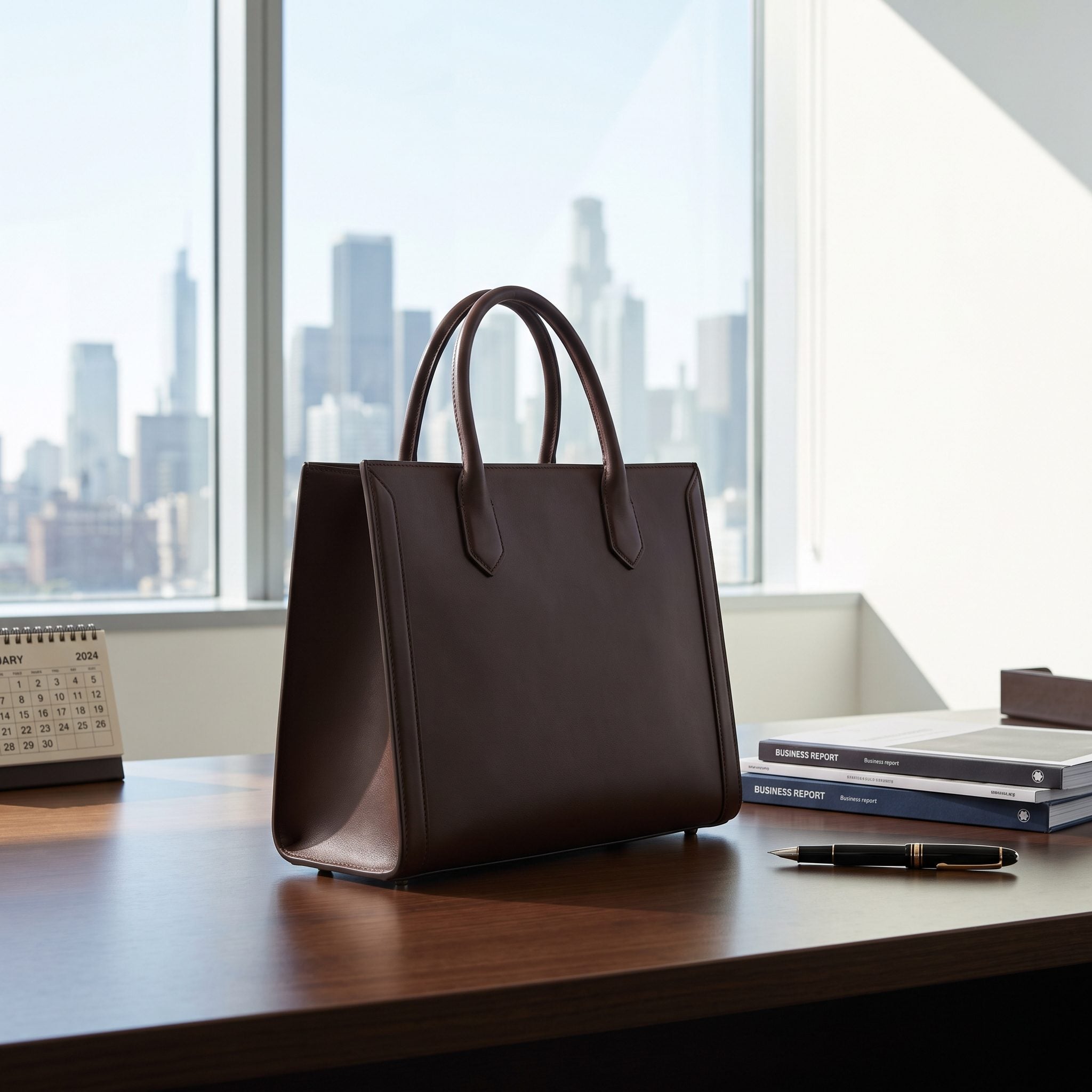 1980s structured oxblood leather top-handle satchel