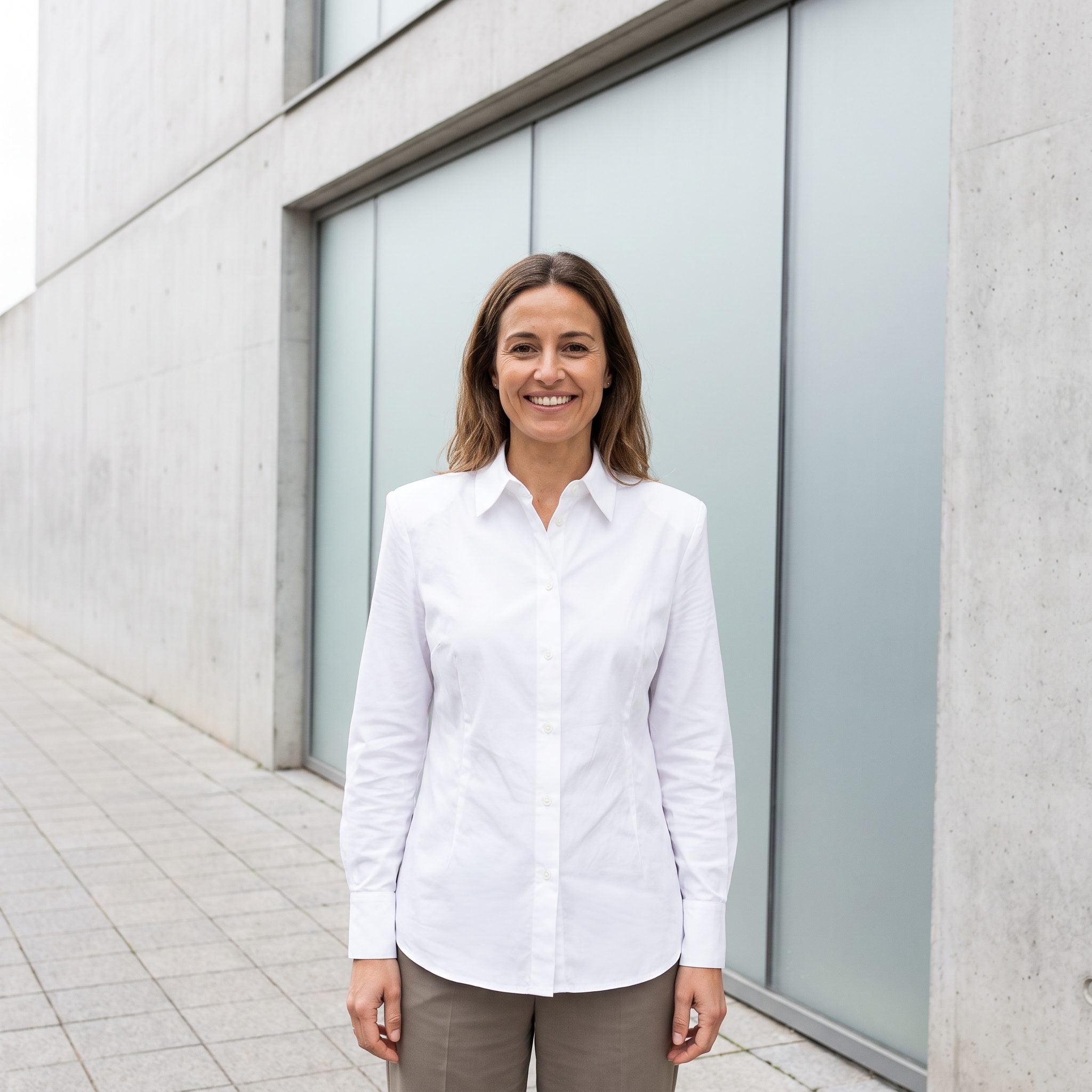 1985 white shirt styled with structured eighties tailoring