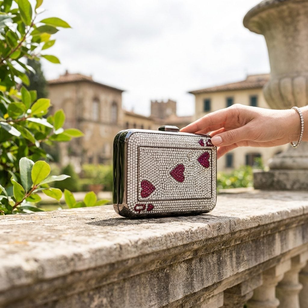 The $2,010 Judith Leiber Queen-of-Hearts Bag, About $4,528 Today