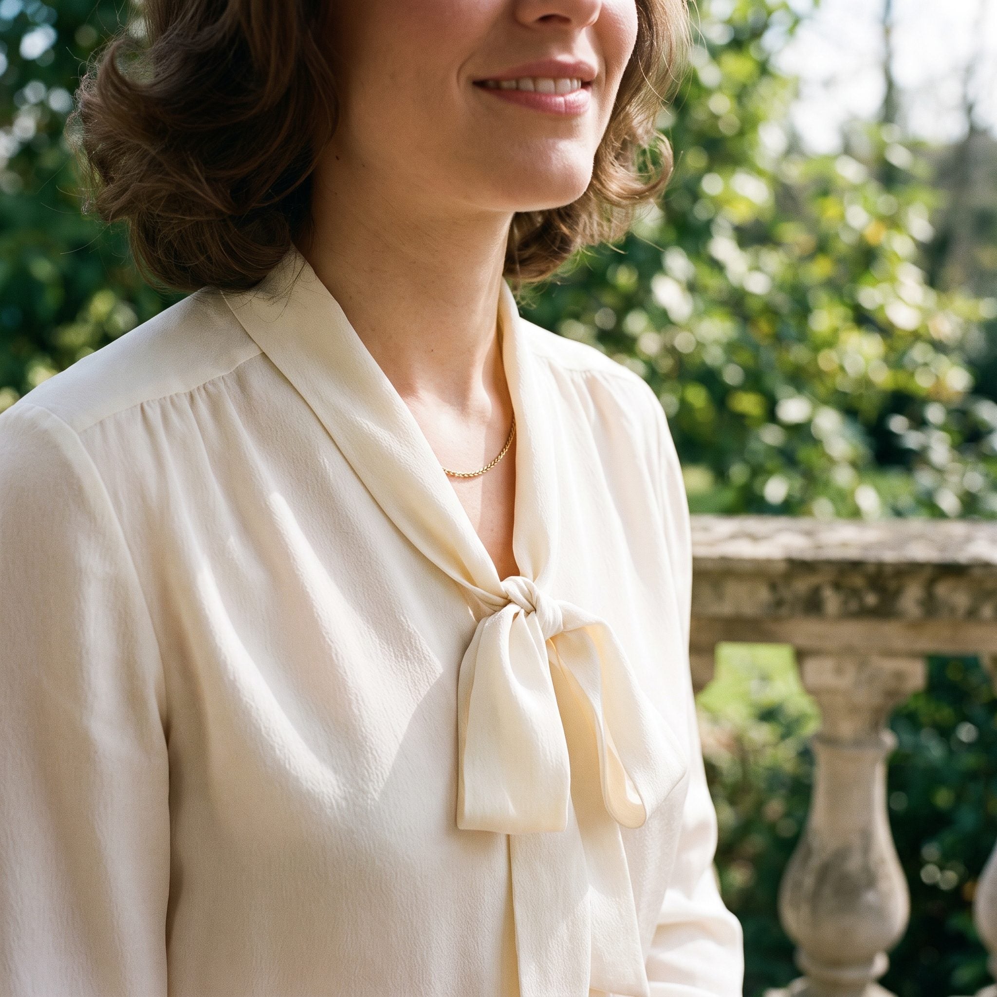 2. The Silk Bow Blouse You Saved for Something
