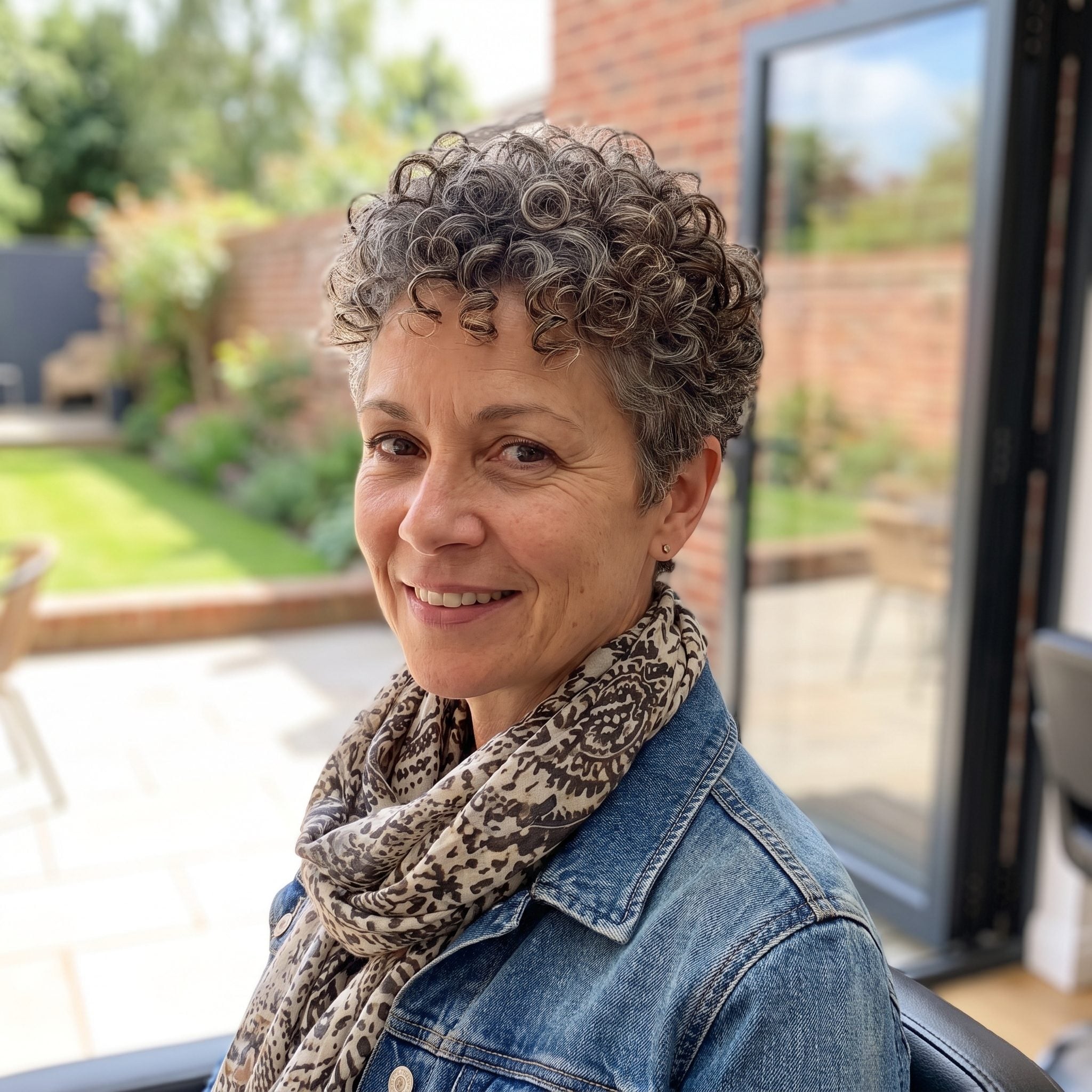 Curly pixie cut shorter than intended after the curls contracted as they dried