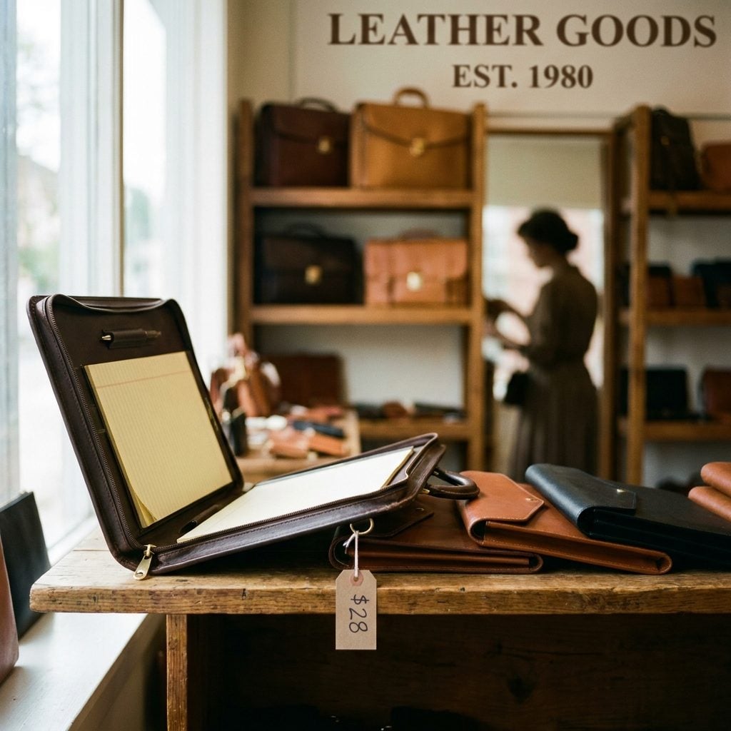 The $28 Leather Portfolio for Carrying Actual Paper