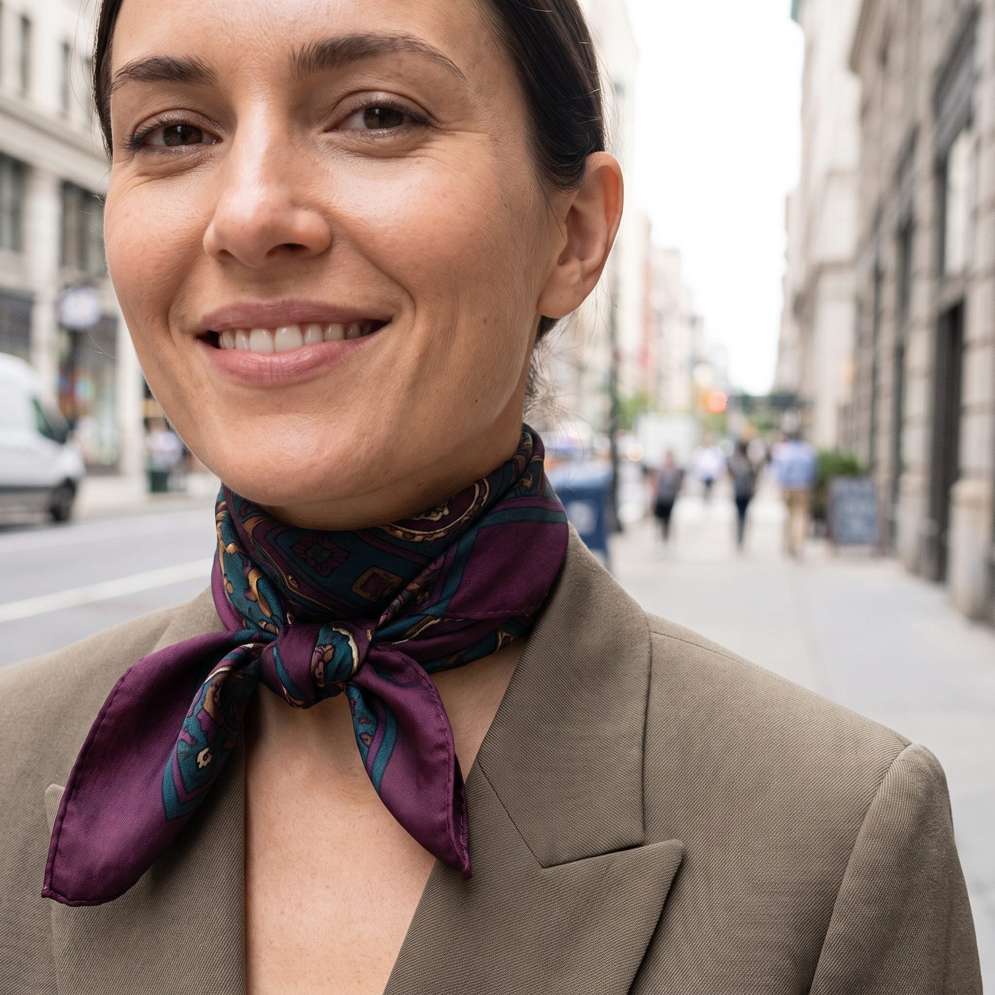 29. The Silk Scarf Knotted at Your Throat Like Armor