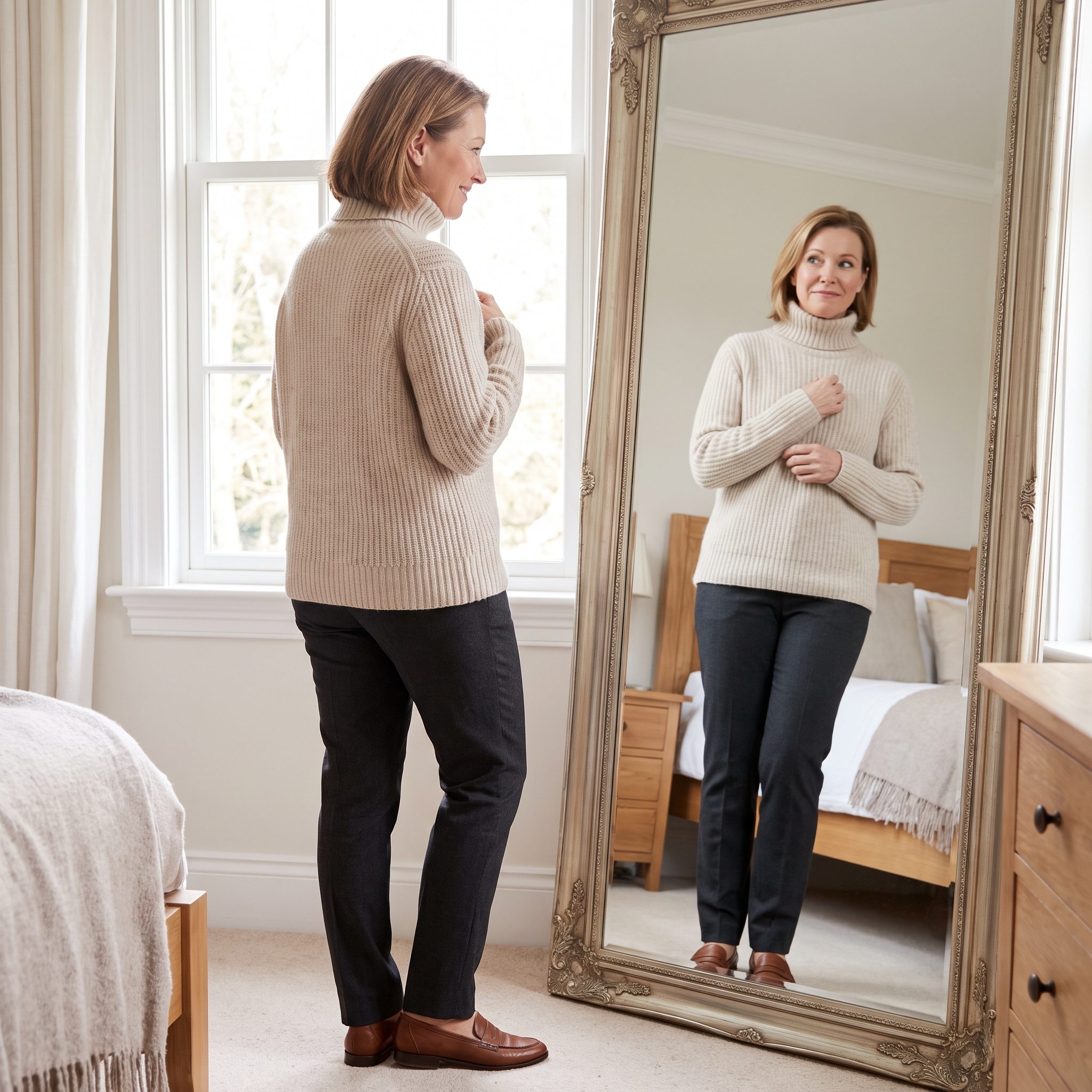 The Cashmere Sweater in a Color That Does Absolutely Nothing for You