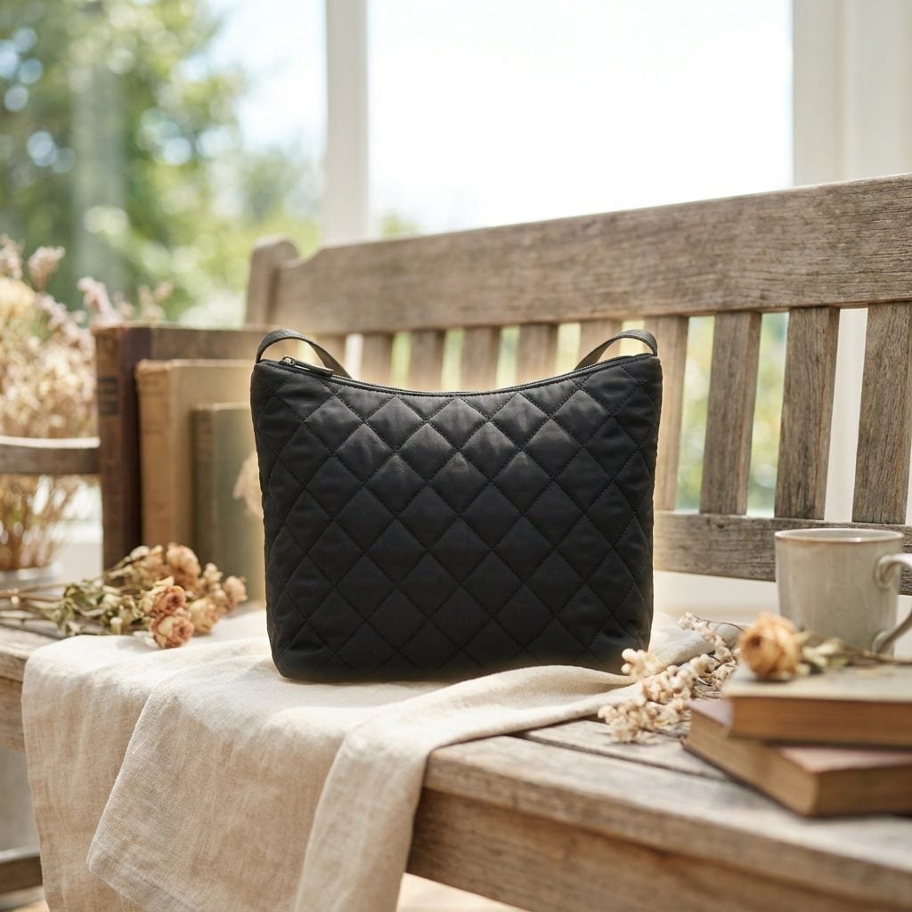 The $490 Medium Prada Quilted Nylon Bag, About $1,201 Today