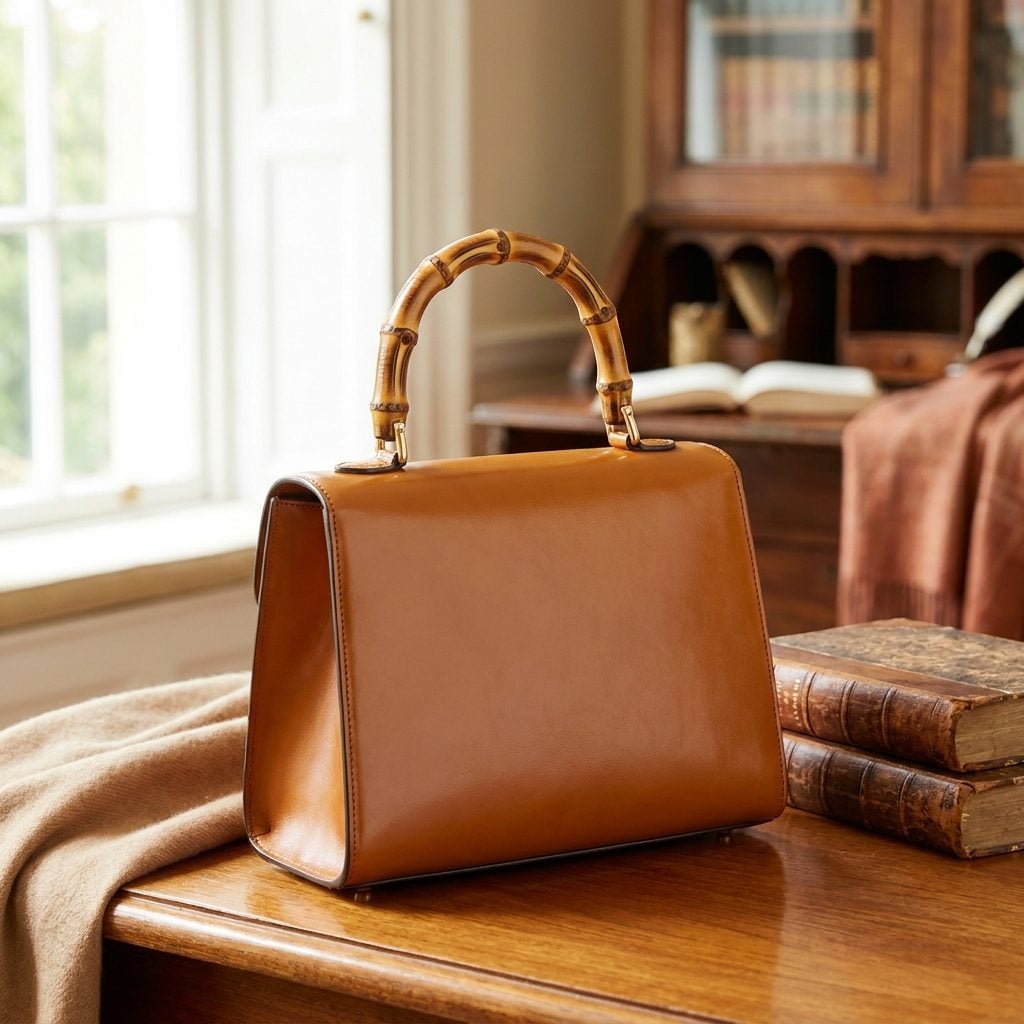 The $825 Gucci Bamboo-Handle Bag, About $2,108 Today