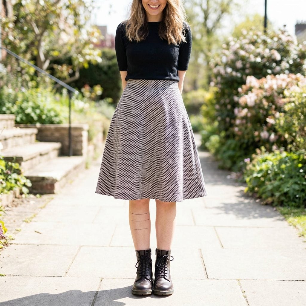 The A-Line Skirt and Chunky Boot That Slice You Into Three Short Chapters
