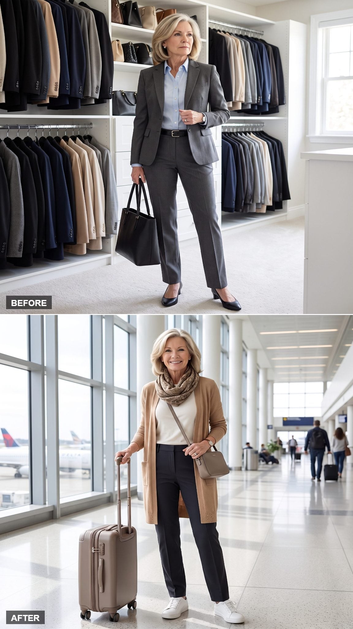 The Airport Look That Says Retired, Not Deposed